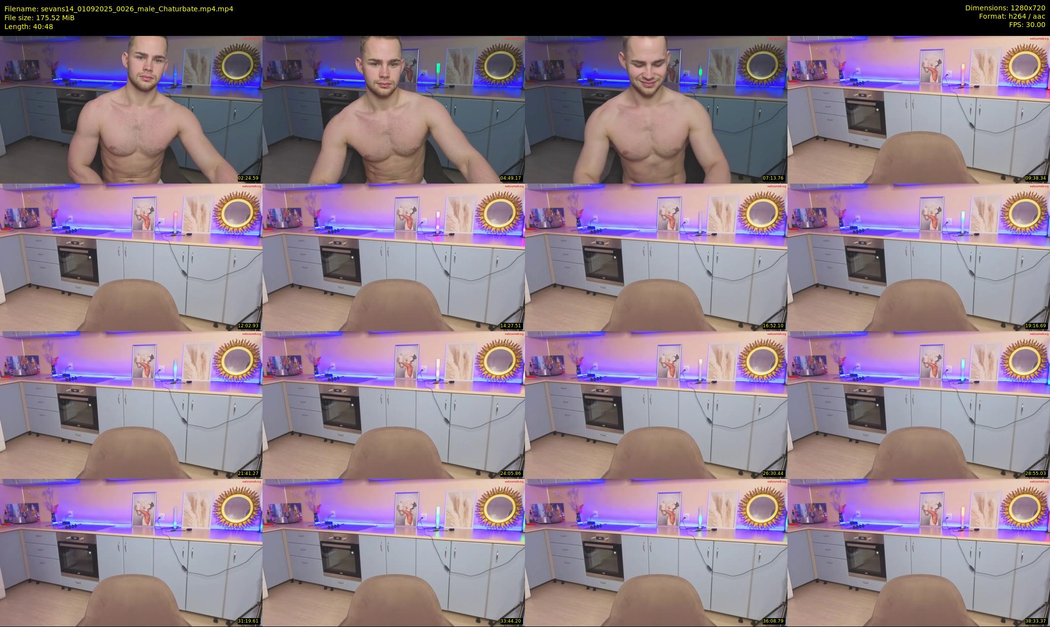 sevans14 — 41 minute Chaturbate male cam show recording, 720p, Sep 1, 2025