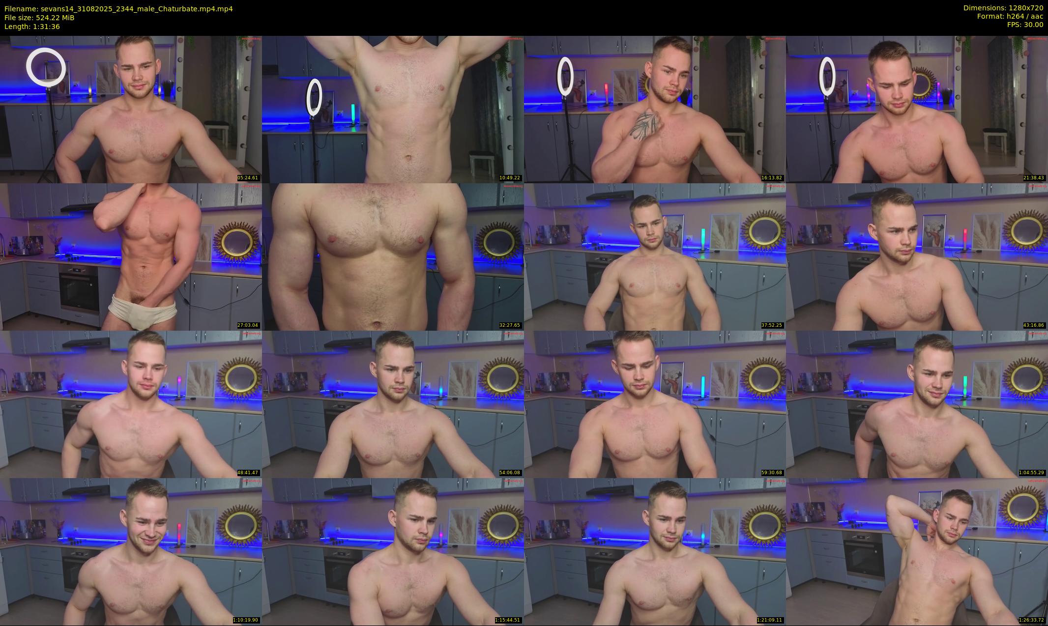 sevans14 — 92 minute Chaturbate male cam show recording, 720p, Aug 31, 2025