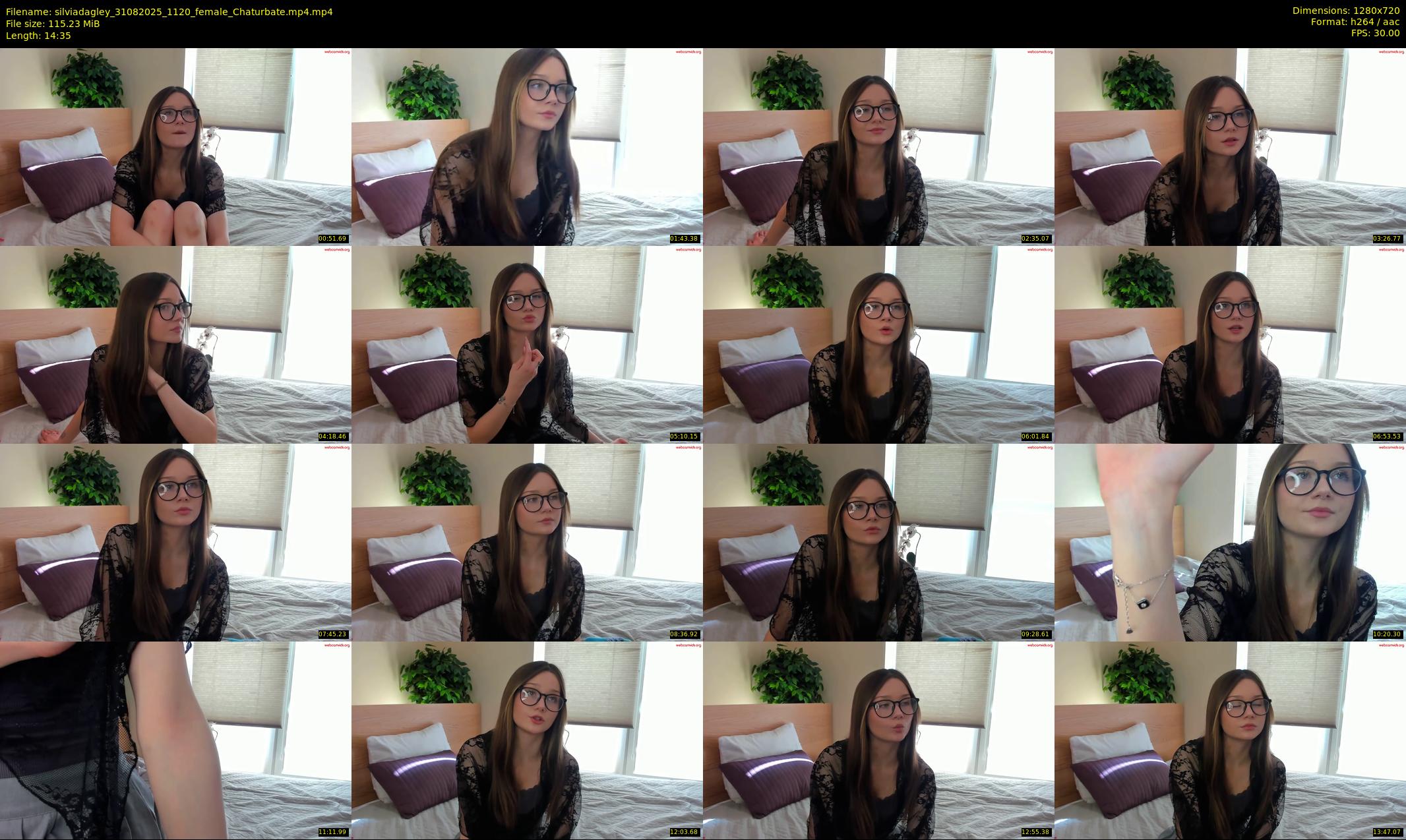 silviadagley — 15 minute Chaturbate female cam show recording, 720p, Aug 31, 2025
