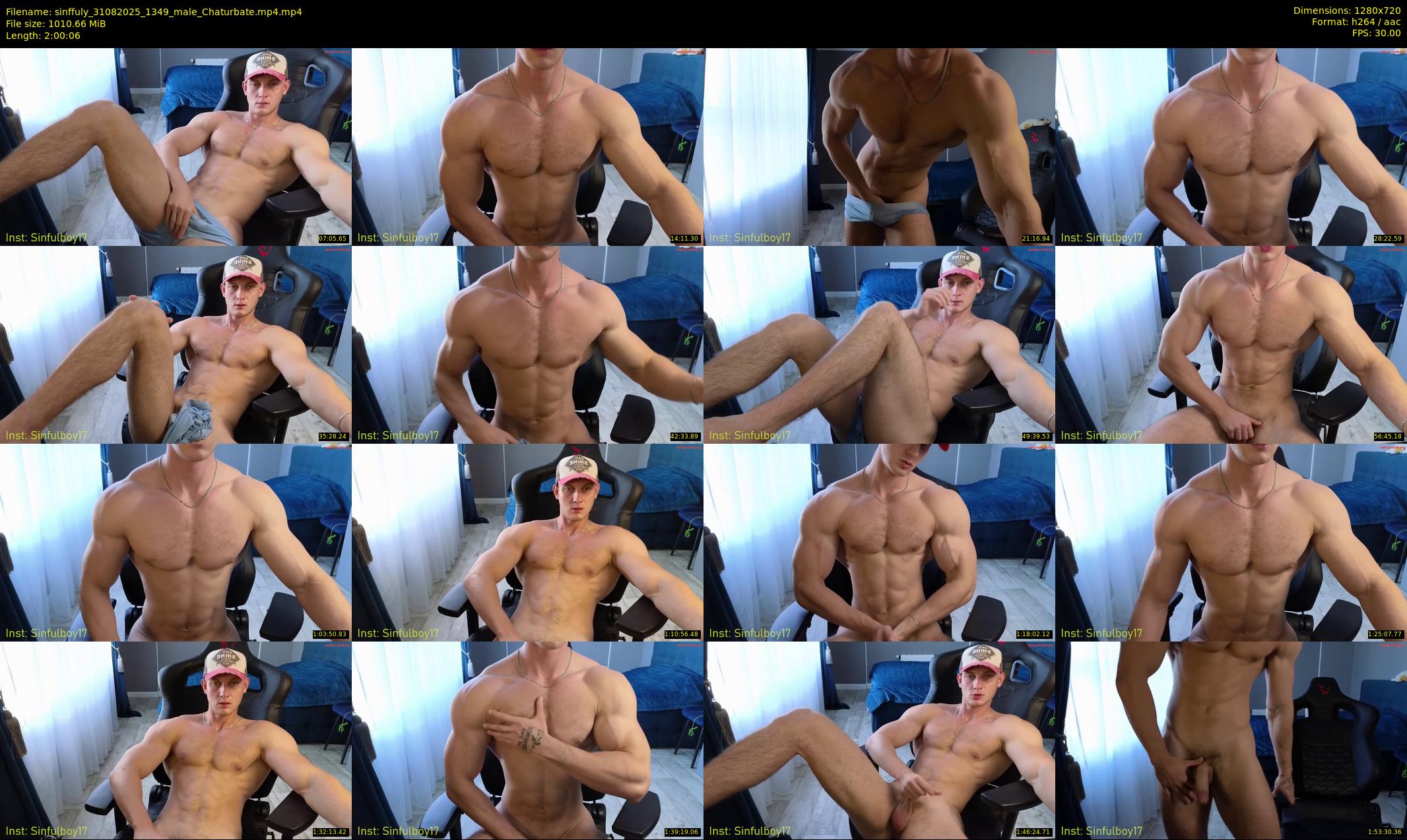 sinffuly — 121 minute Chaturbate male cam show recording, 720p, Aug 31, 2025