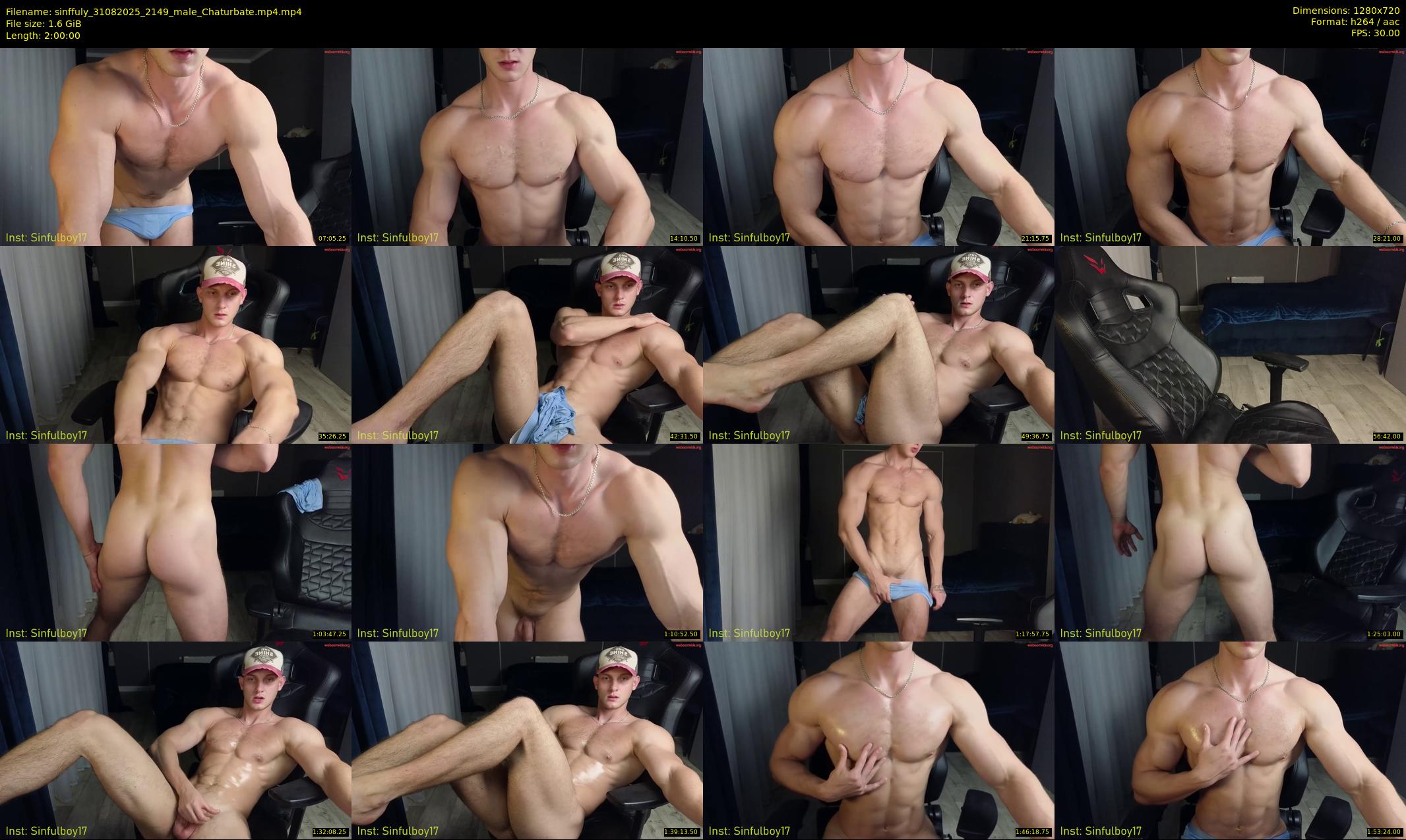 sinffuly — 120 minute Chaturbate male cam show recording, 720p, Aug 31, 2025