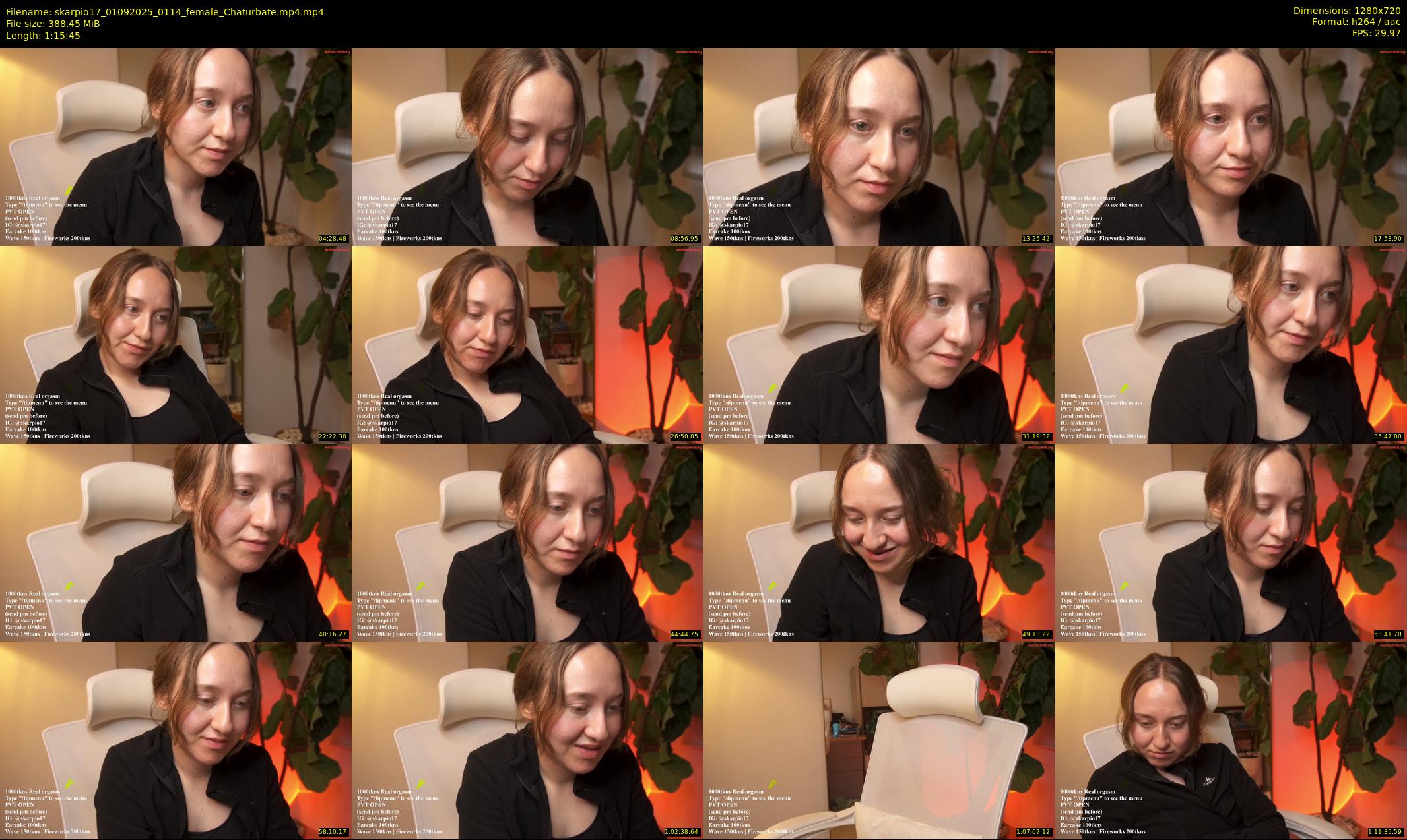 skarpio17 — 76 minute Chaturbate female cam show recording, 720p, Sep 1, 2025