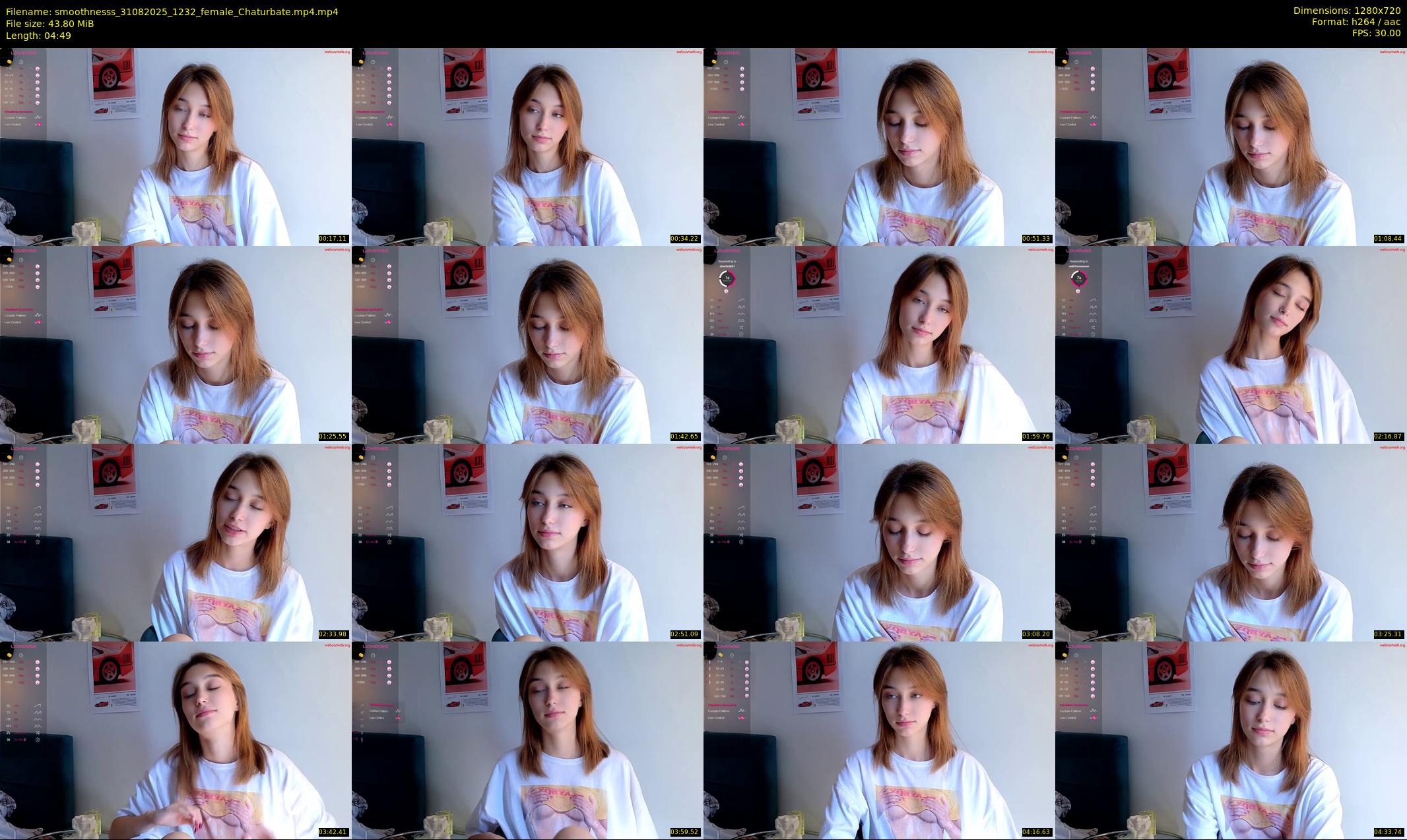 smoothnesss — 5 minute Chaturbate female cam show recording, 720p, Aug 31, 2025