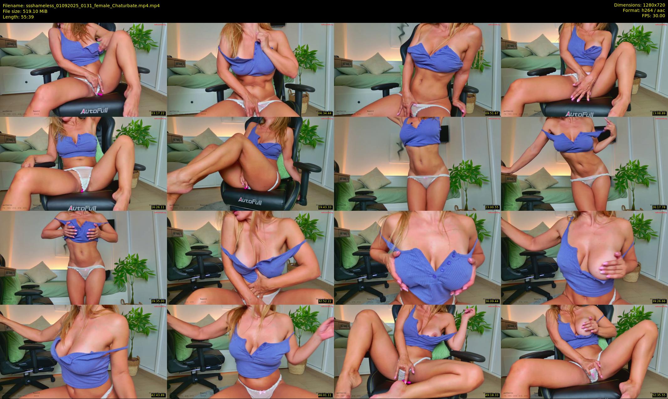 ssshameless — 56 minute Chaturbate female cam show recording, 720p, Sep 1, 2025