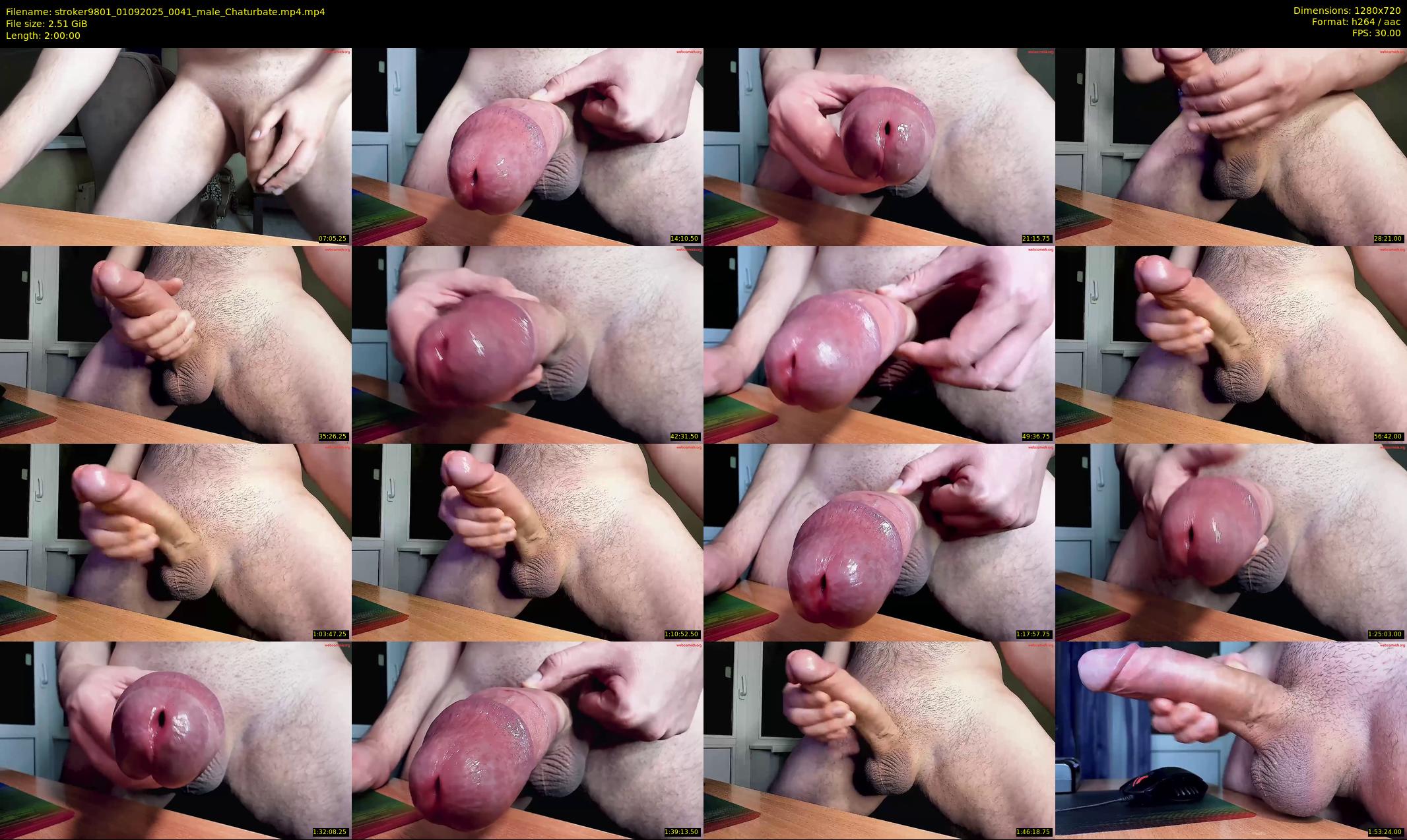 stroker9801 — 120 minute Chaturbate male cam show recording, 720p, Sep 1, 2025