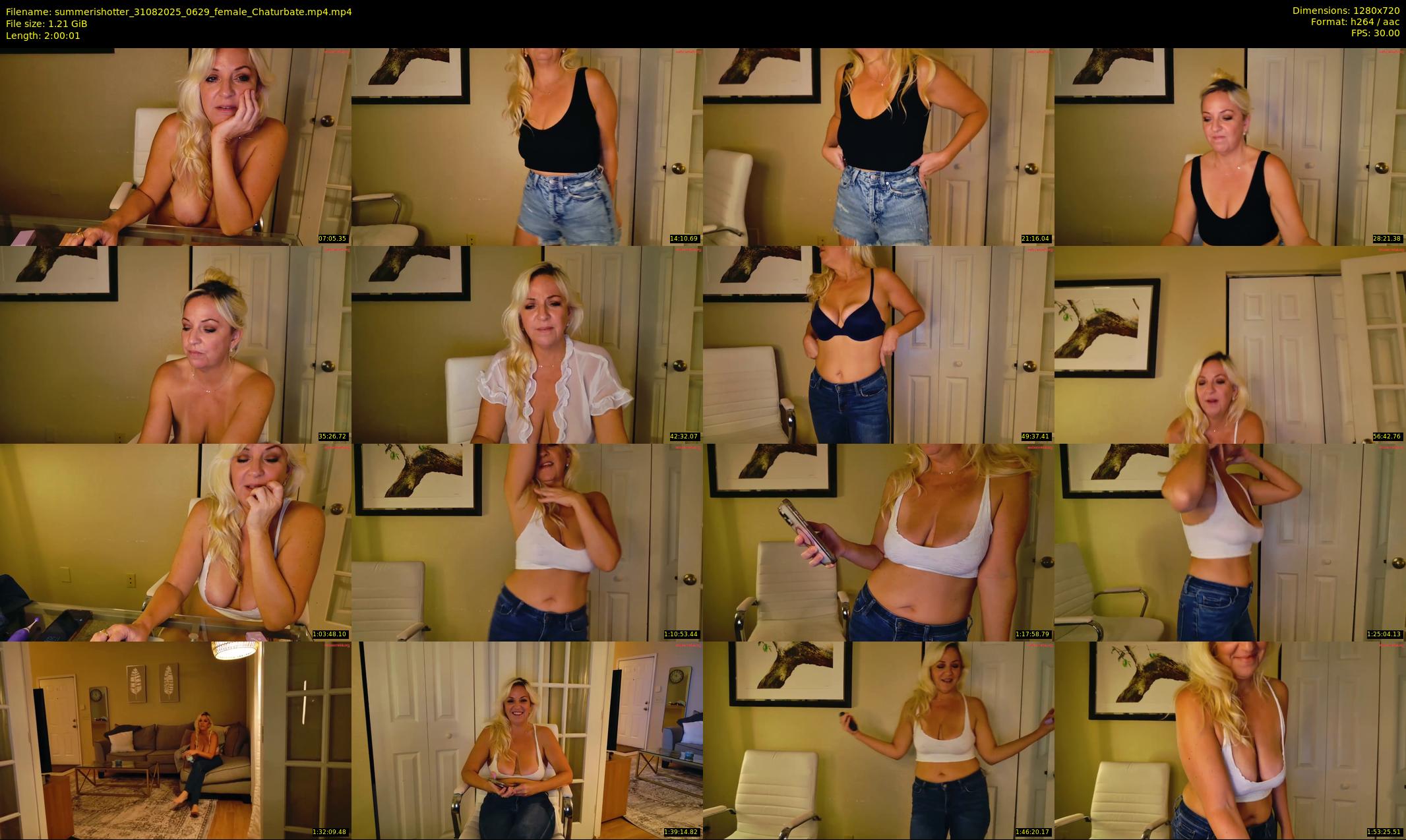 summerishotter — 121 minute Chaturbate female cam show recording, 720p, Aug 31, 2025