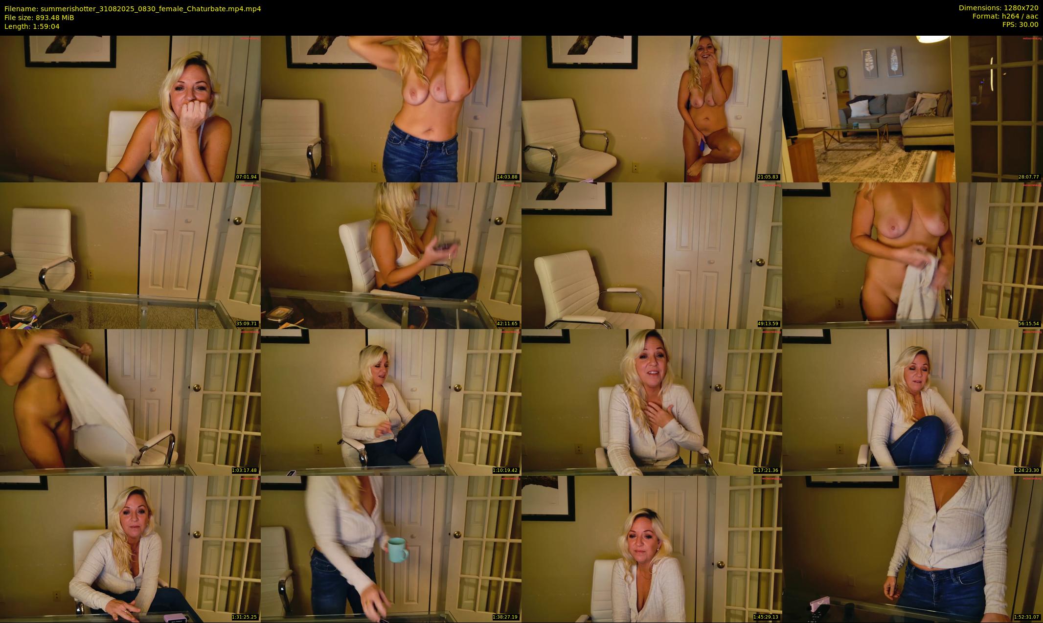 summerishotter — 120 minute Chaturbate female cam show recording, 720p, Aug 31, 2025