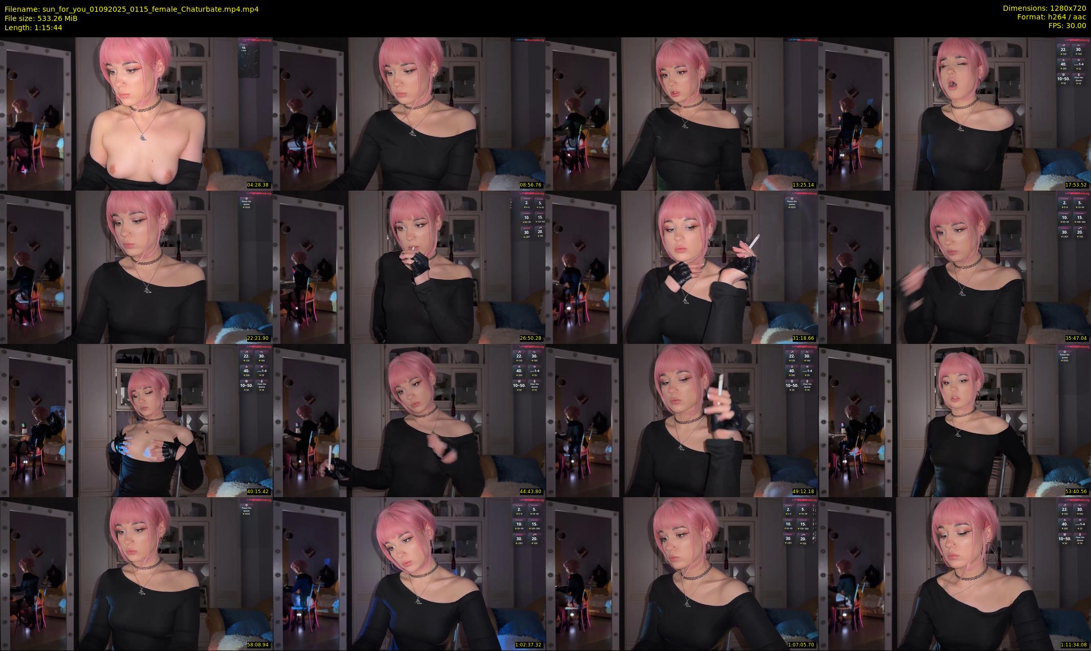 sun_for_you — 76 minute Chaturbate female cam show recording, 720p, Sep 1, 2025
