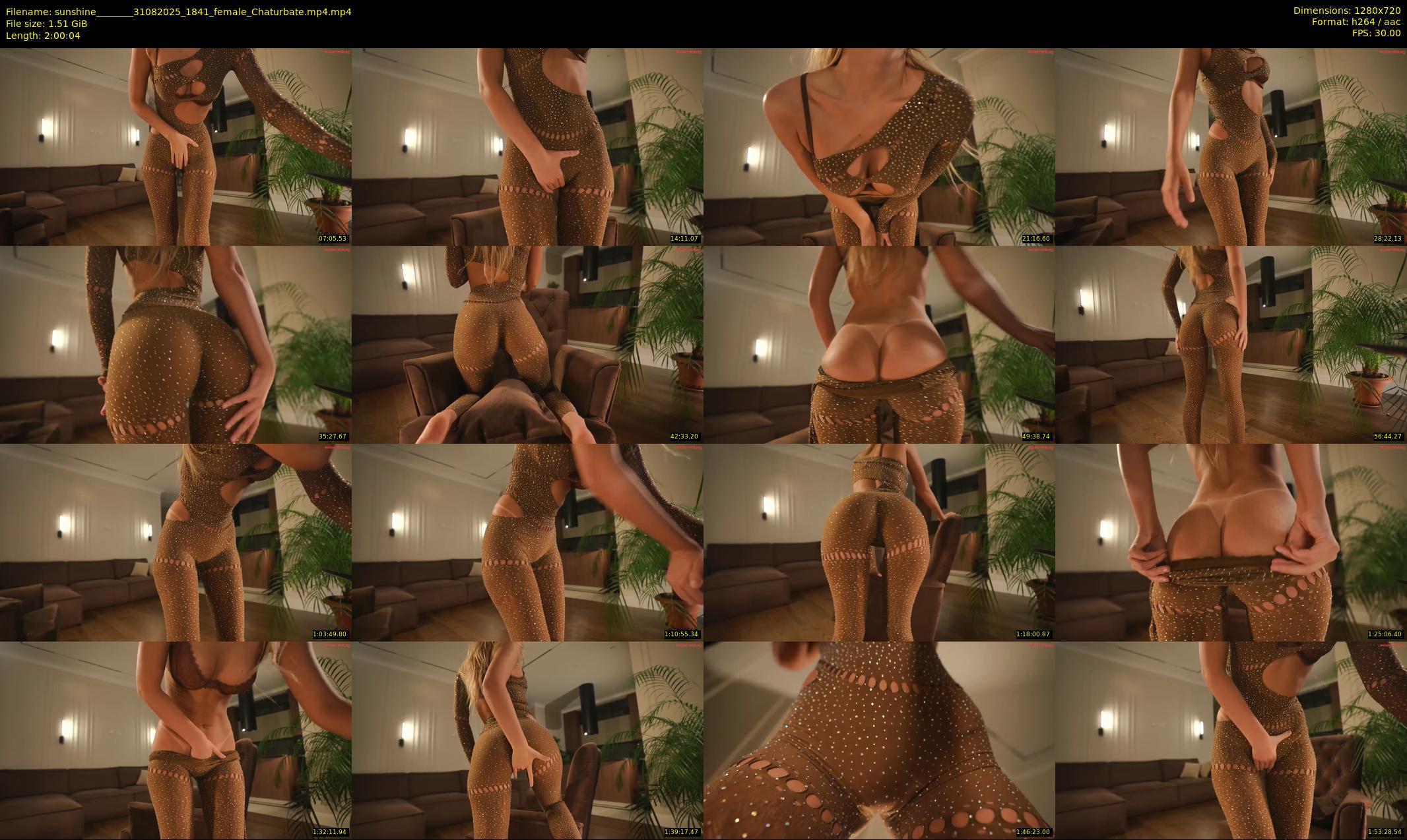 sunshine_______ — 121 minute Chaturbate female cam show recording, 720p, Aug 31, 2025