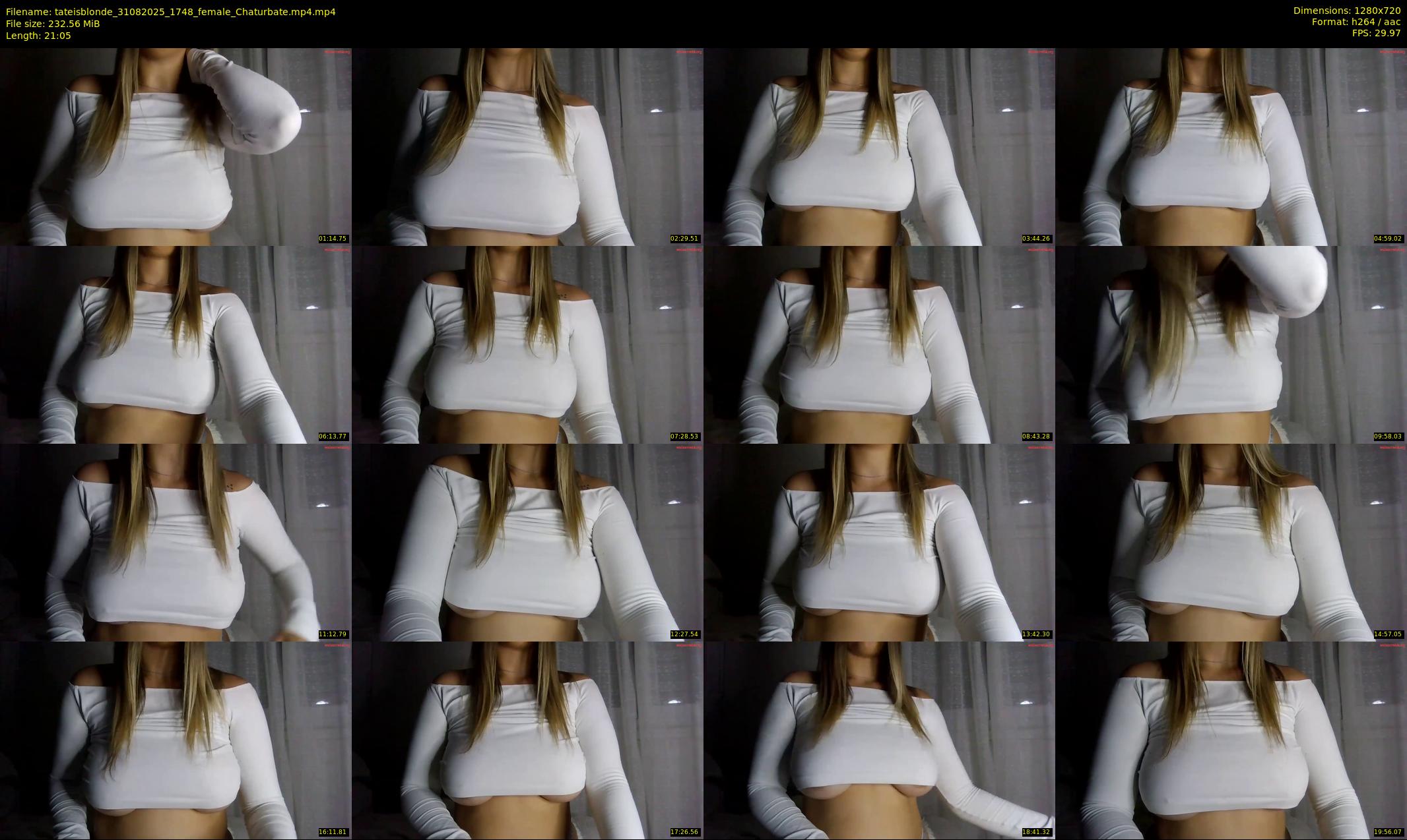 tateisblonde — 22 minute Chaturbate female cam show recording, 720p, Aug 31, 2025