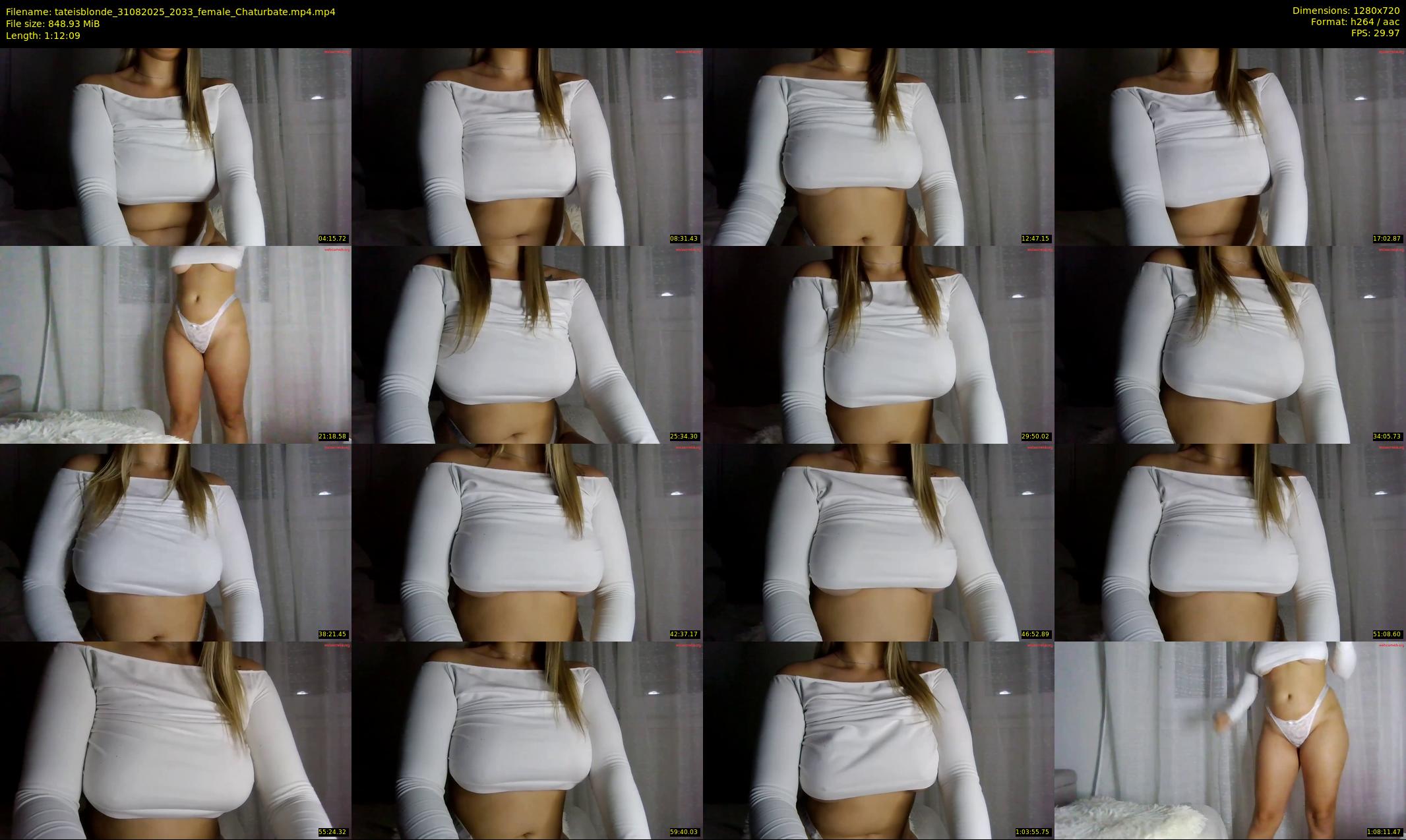 tateisblonde — 73 minute Chaturbate female cam show recording, 720p, Aug 31, 2025