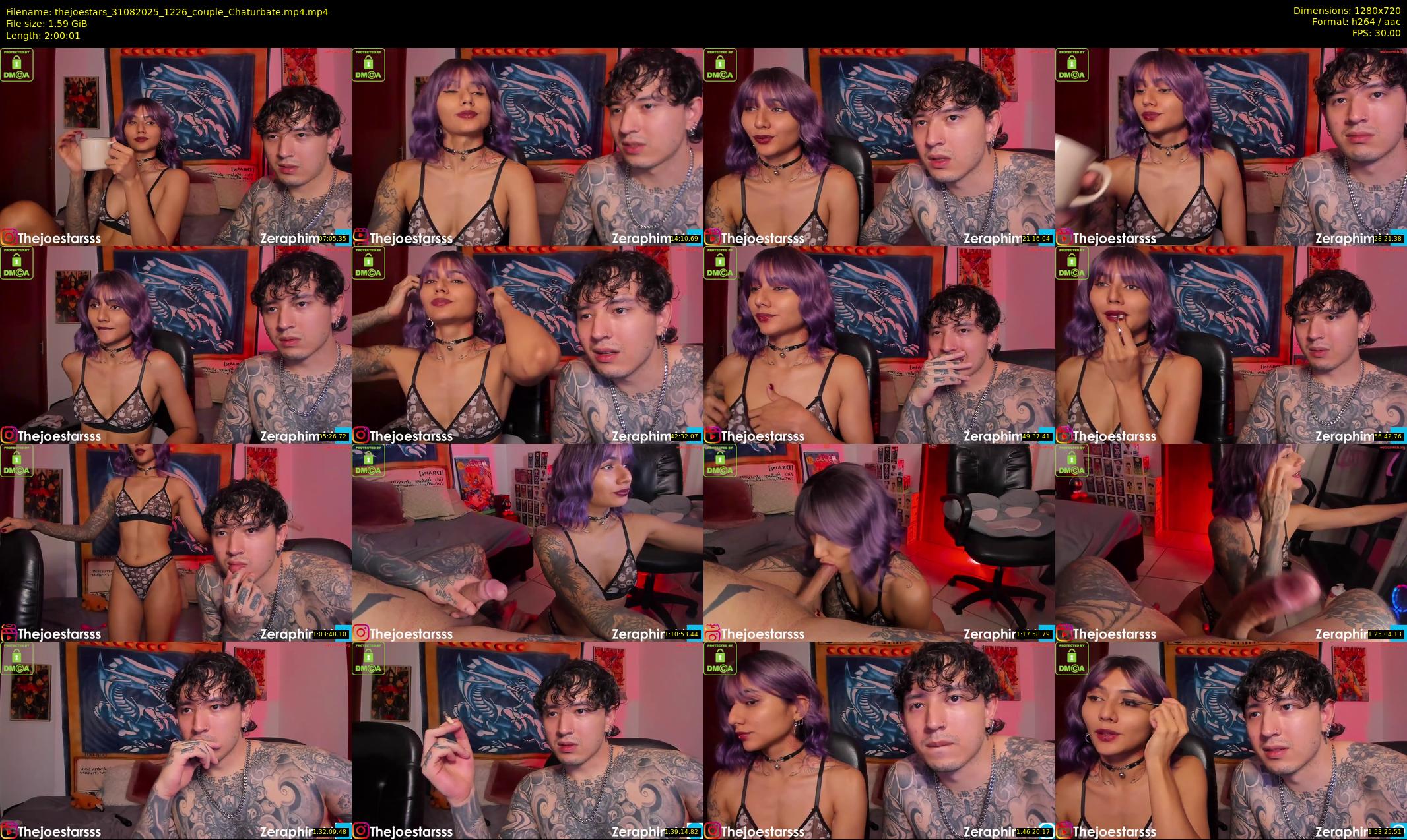thejoestars — 121 minute Chaturbate couple cam show recording, 720p, Aug 31, 2025
