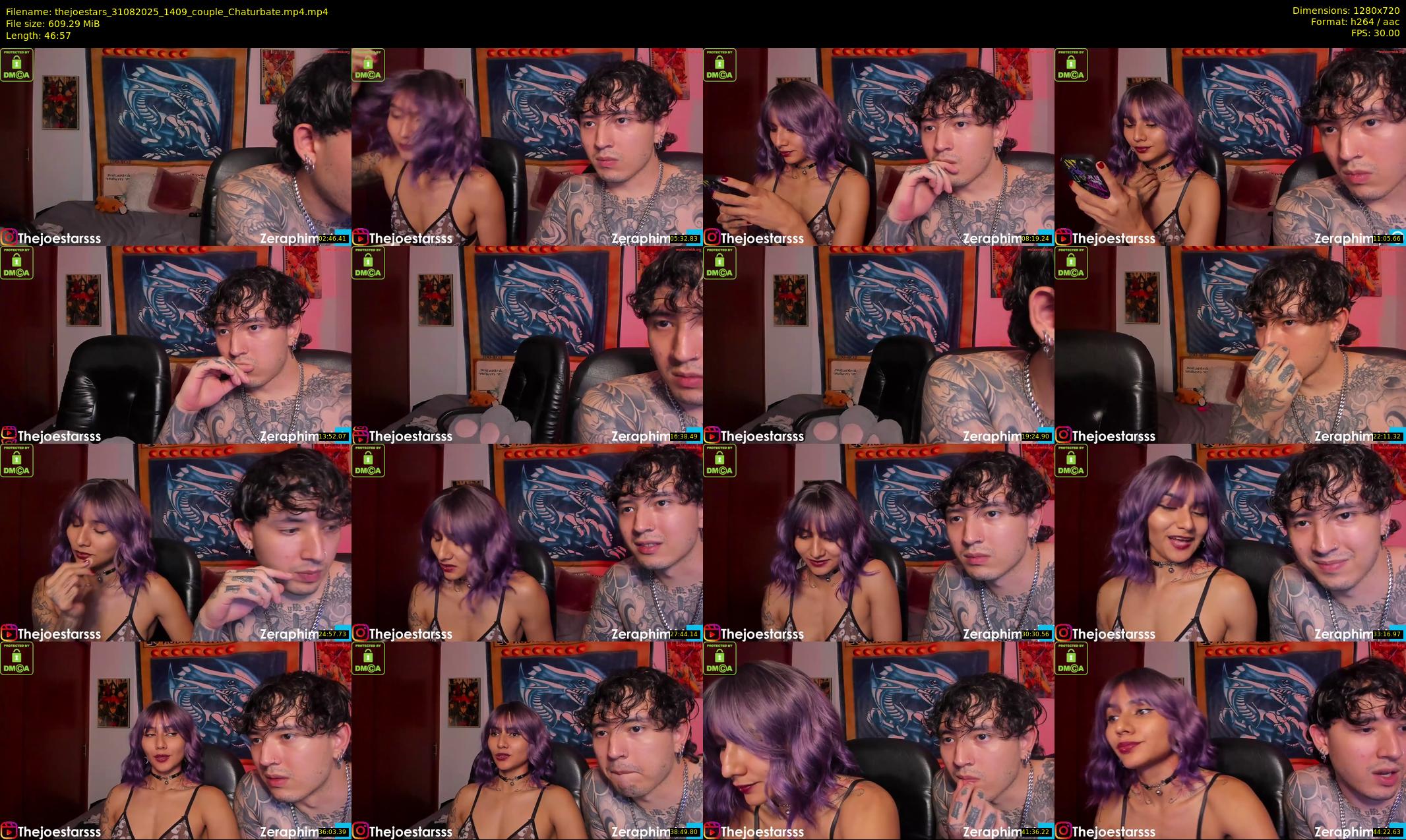 thejoestars — 47 minute Chaturbate couple cam show recording, 720p, Aug 31, 2025
