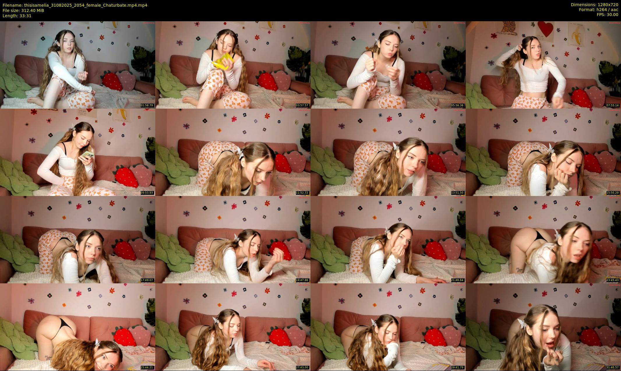 thisisamelia — 34 minute Chaturbate female cam show recording, 720p, Aug 31, 2025