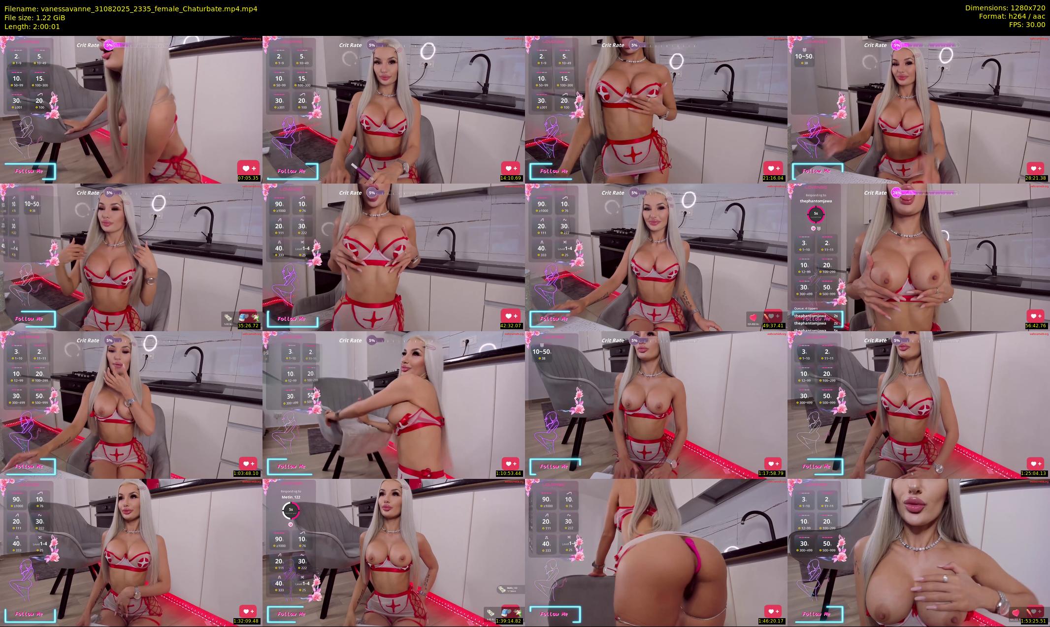 vanessavanne — 121 minute Chaturbate female cam show recording, 720p, Aug 31, 2025