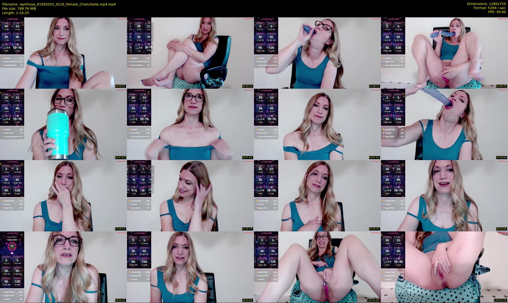 wynfreya — 71 minute Chaturbate female cam show recording, 720p, Sep 1, 2025