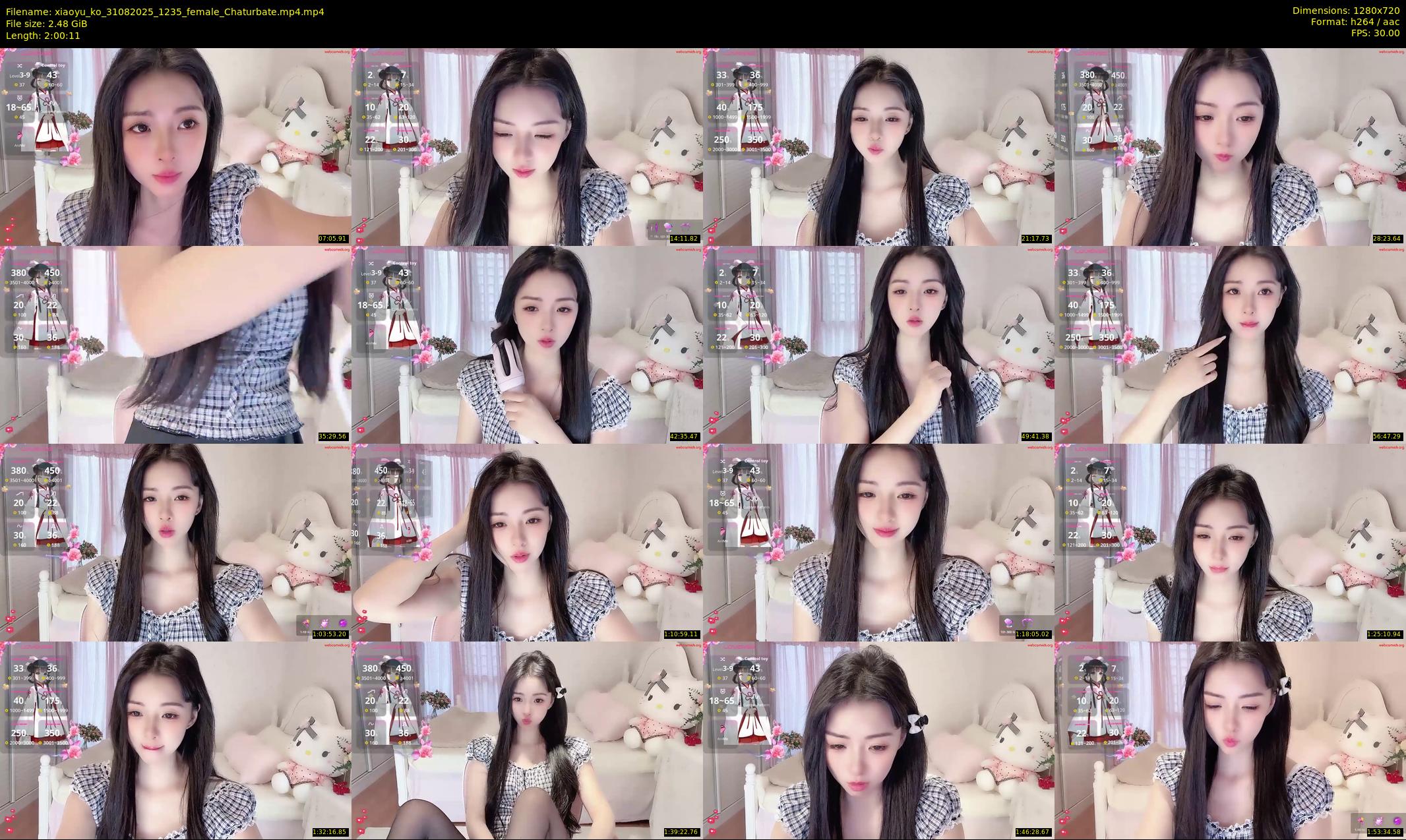 xiaoyu_ko — 121 minute Chaturbate female cam show recording, 720p, Aug 31, 2025
