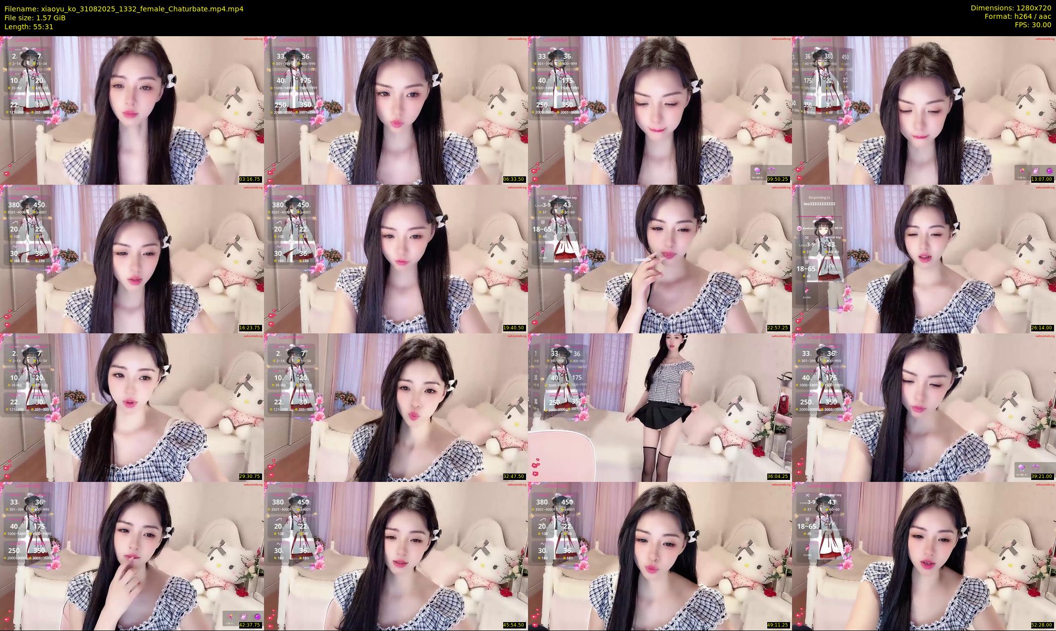 xiaoyu_ko — 56 minute Chaturbate female cam show recording, 720p, Aug 31, 2025