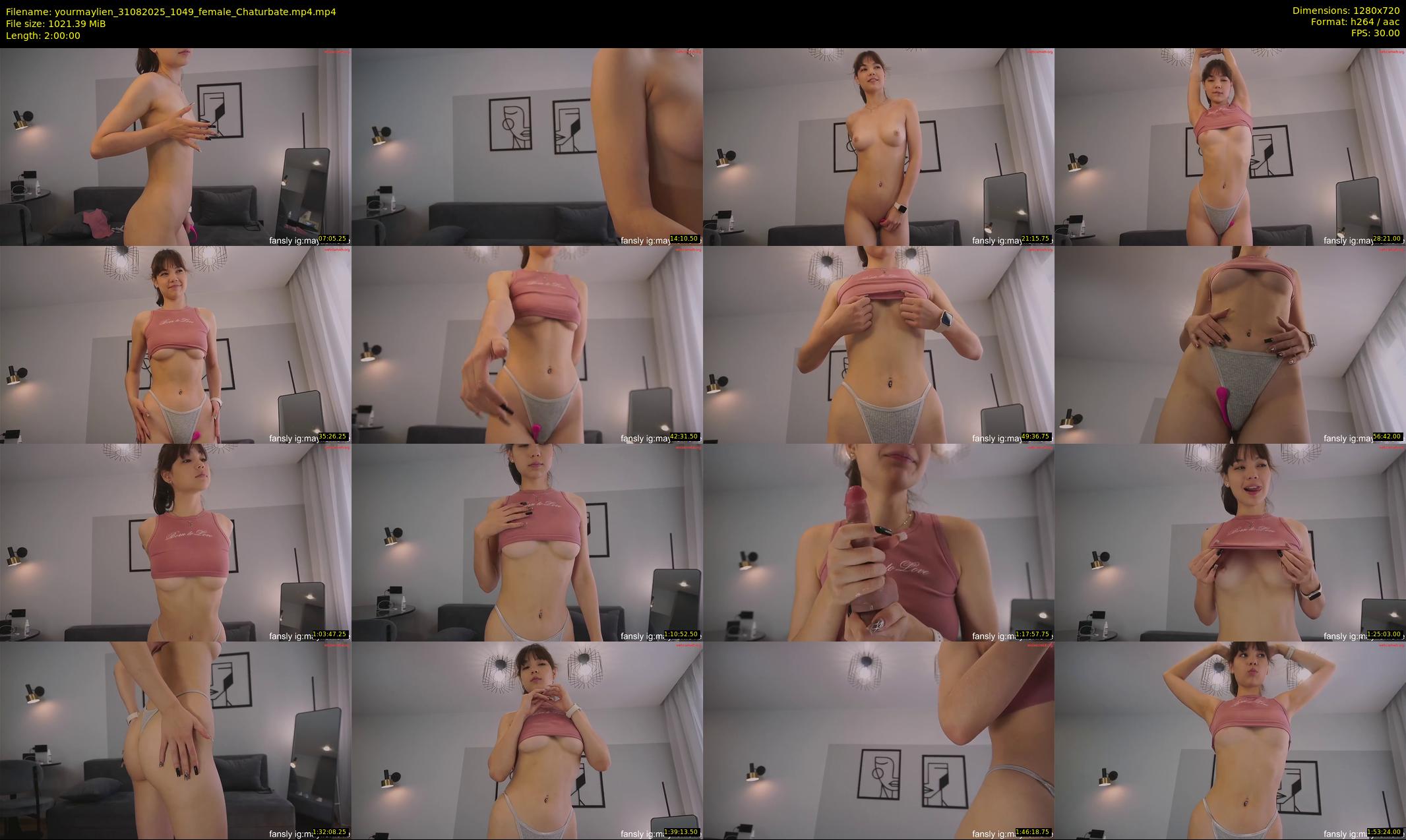 yourmaylien — 120 minute Chaturbate female cam show recording, 720p, Aug 31, 2025