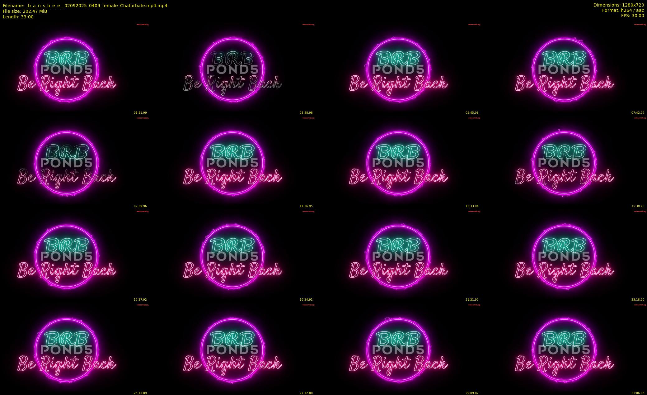 _b_a_n_s_h_e_e_ — 33 minute Chaturbate female cam show recording, 720p, Sep 2, 2025