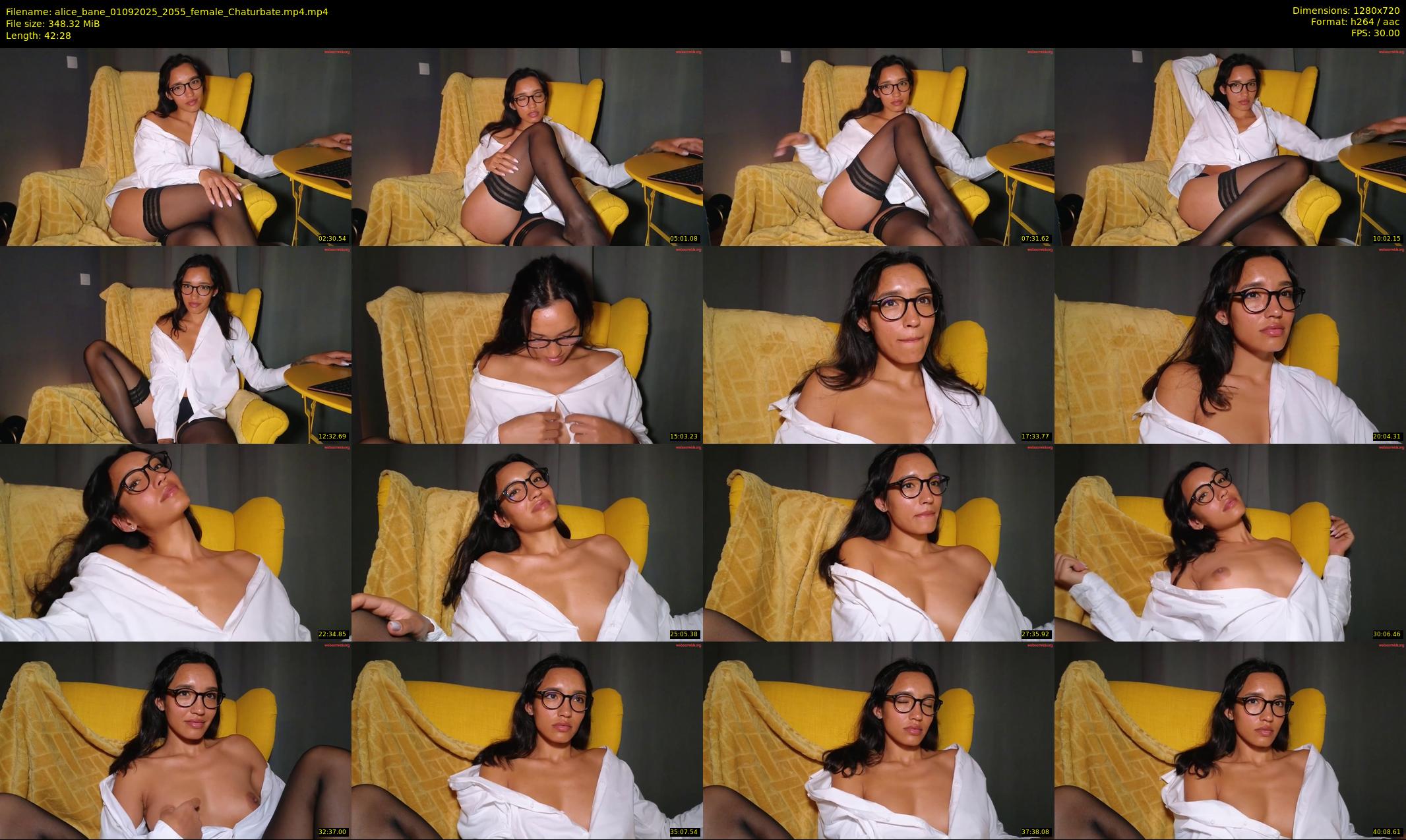 alice_bane — 43 minute Chaturbate female cam show recording, 720p, Sep 1, 2025
