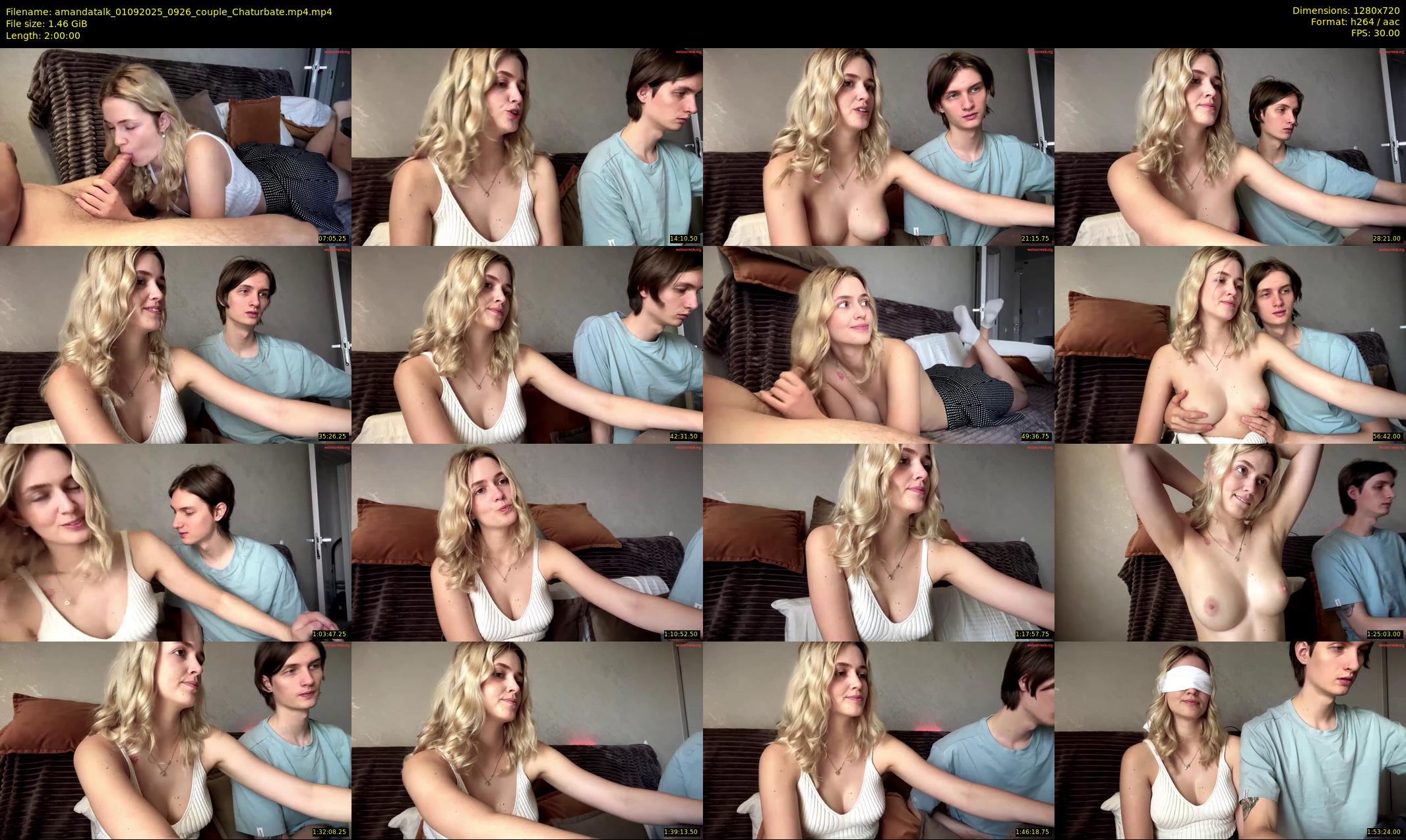 amandatalk — 120 minute Chaturbate couple cam show recording, 720p, Sep 1, 2025