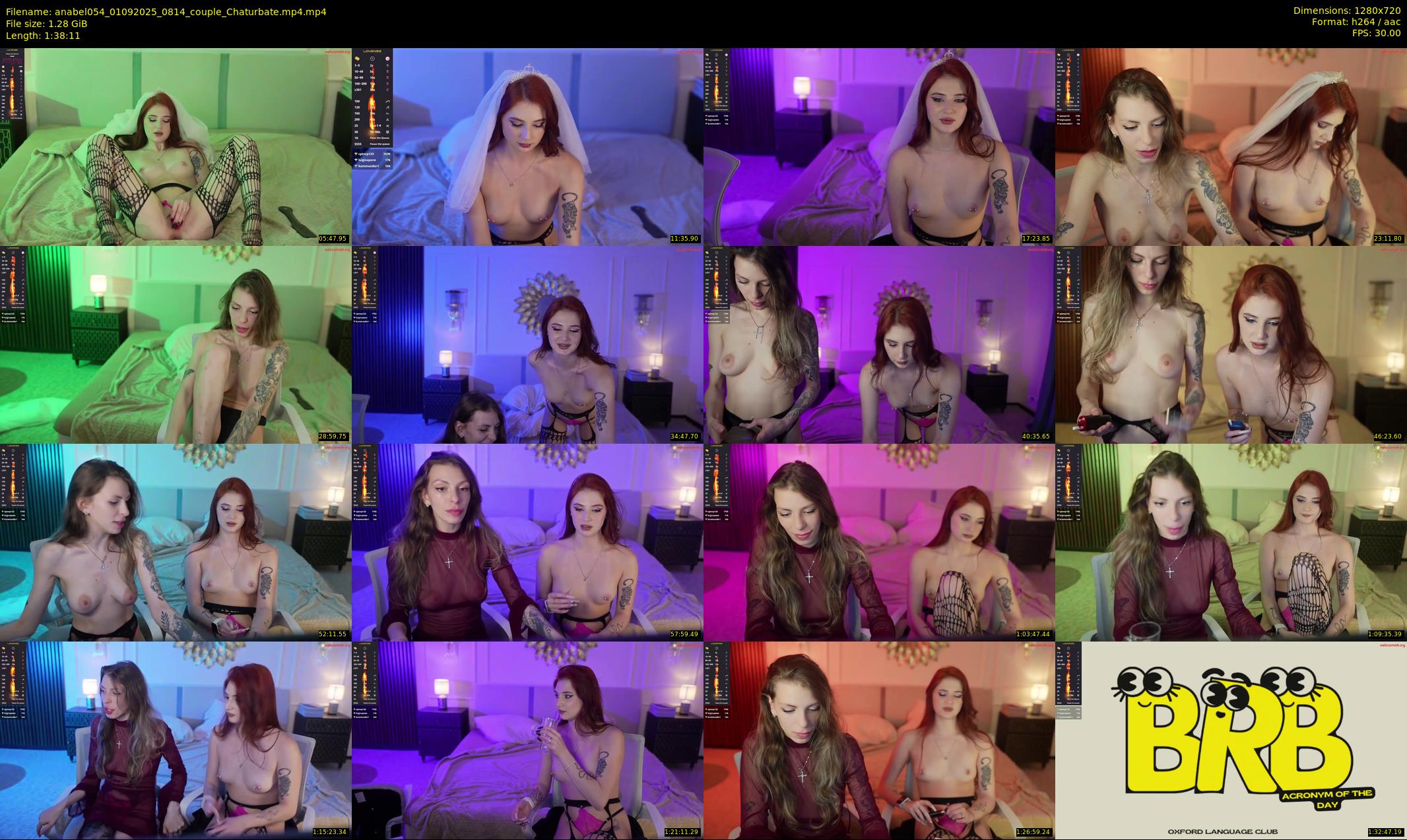 anabel054 — 99 minute Chaturbate female cam show recording, 720p, Sep 1, 2025