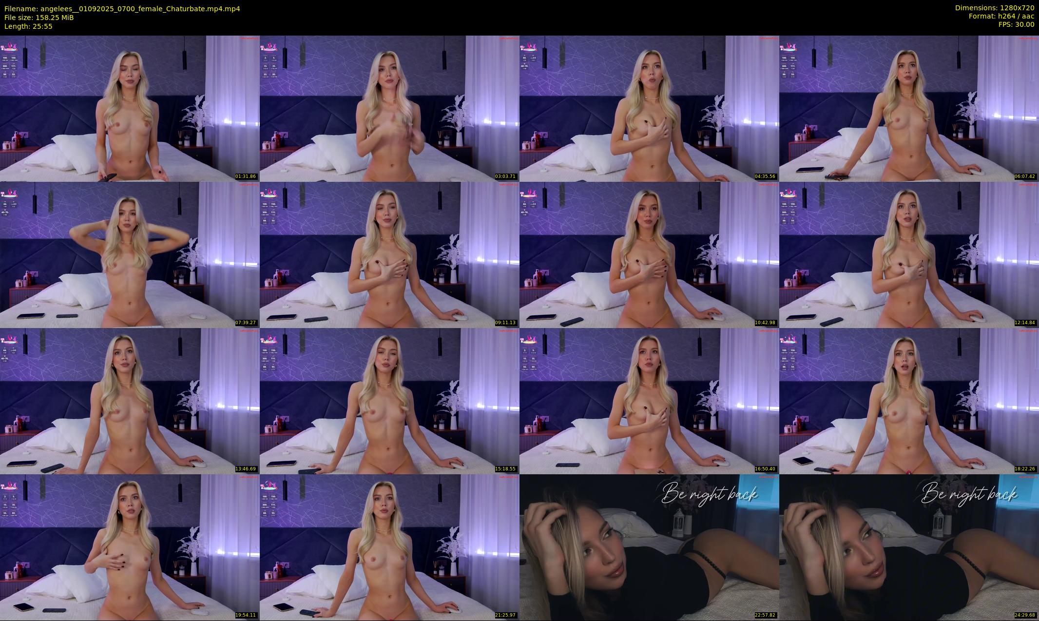 angelees_ — 26 minute Chaturbate female cam show recording, 720p, Sep 1, 2025