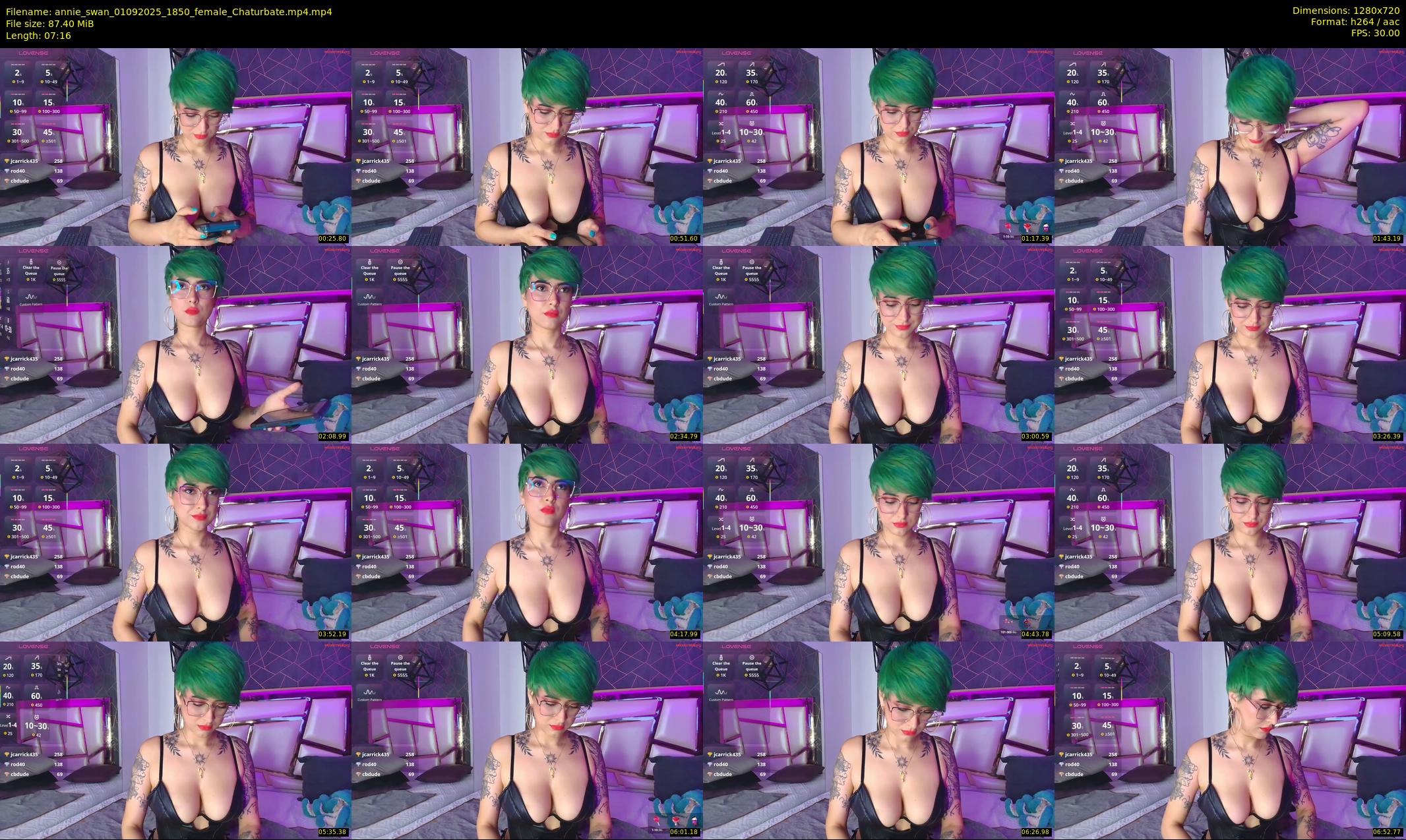 annie_swan — 8 minute Chaturbate female cam show recording, 720p, Sep 1, 2025