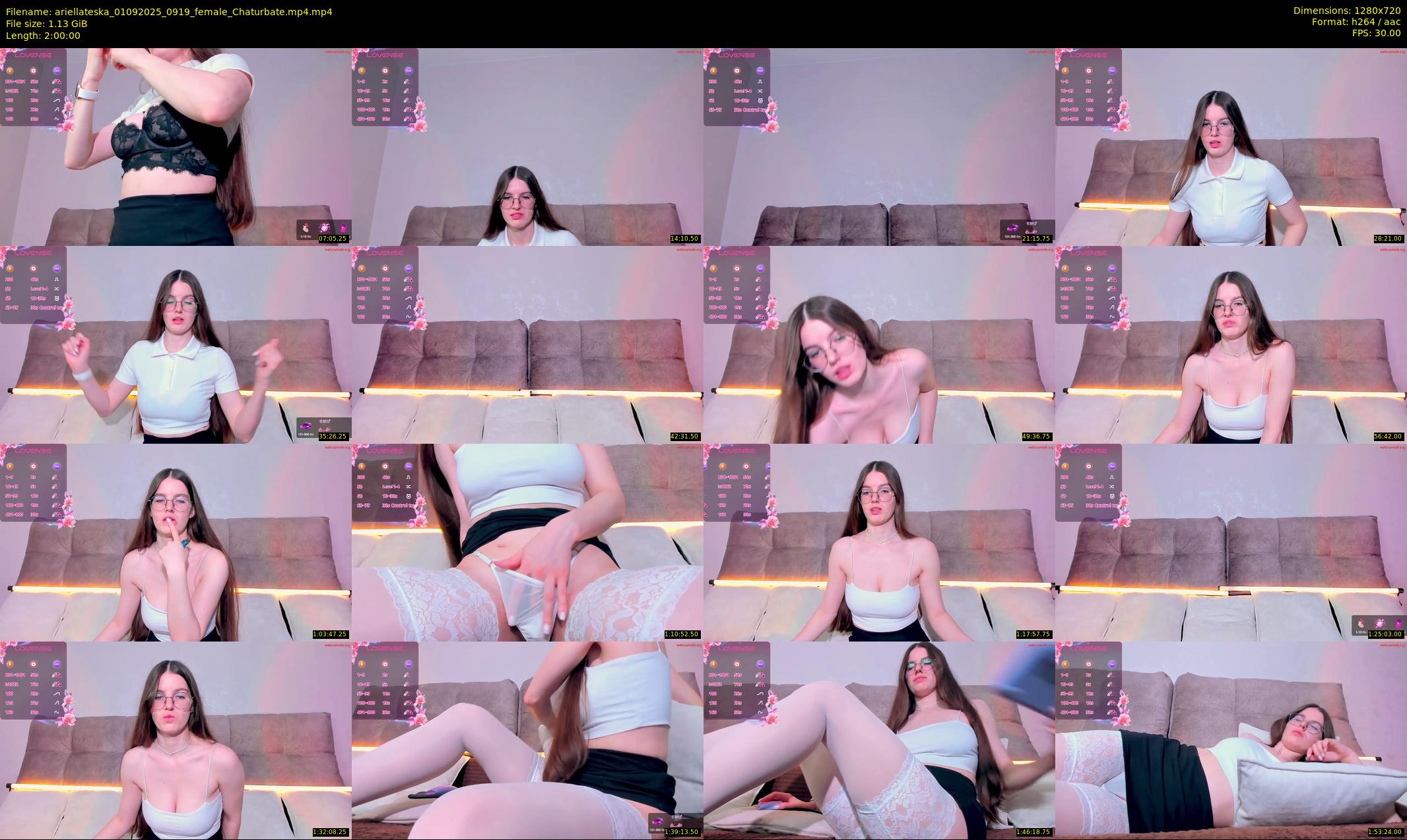 ariellateska — 120 minute Chaturbate female cam show recording, 720p, Sep 1, 2025