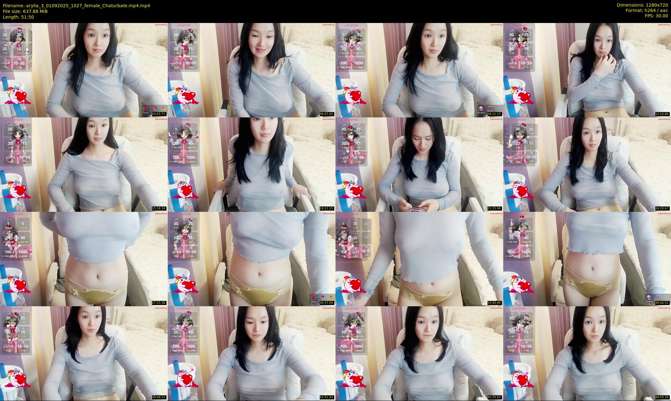 arylia_3 — 52 minute Chaturbate female cam show recording, 720p, Sep 1, 2025