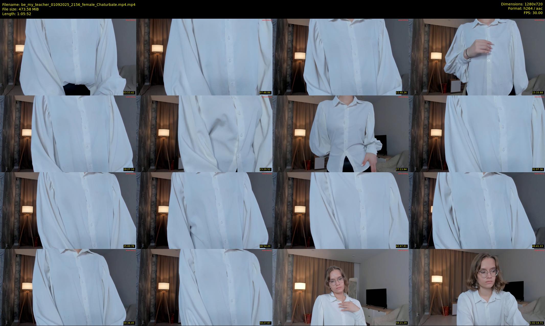 be_my_teacher — 66 minute Chaturbate female cam show recording, 720p, Sep 1, 2025
