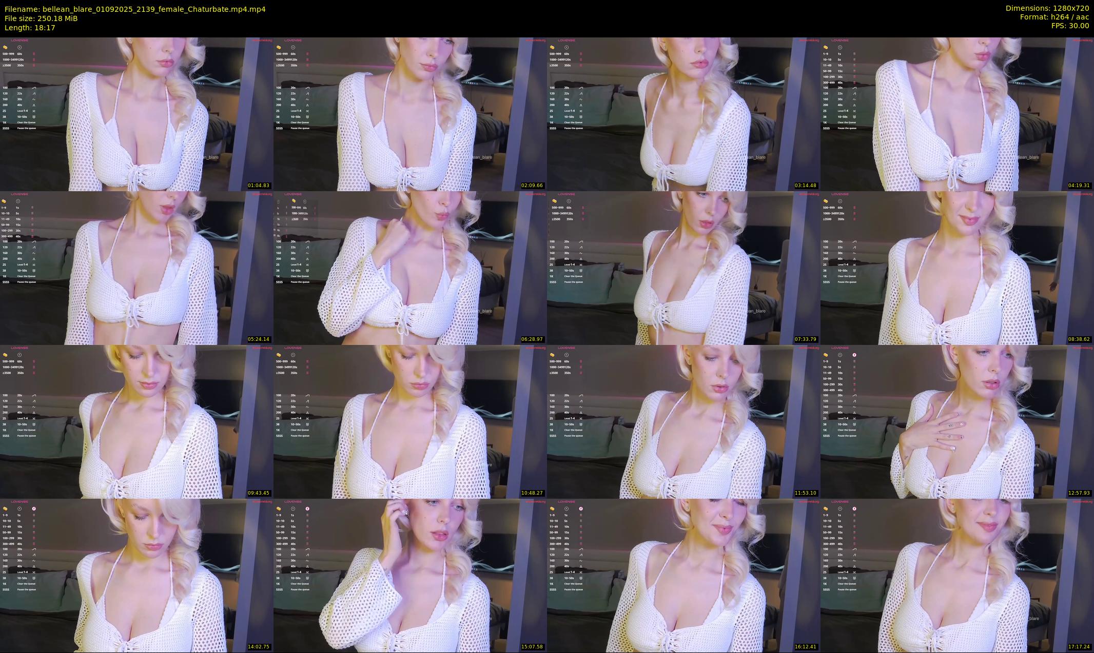 bellean_blare — 19 minute Chaturbate female cam show recording, 720p, Sep 1, 2025