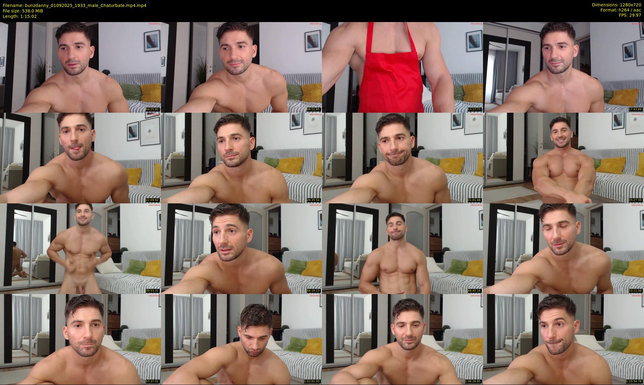bunzdanny — 76 minute Chaturbate male cam show recording, 720p, Sep 1, 2025