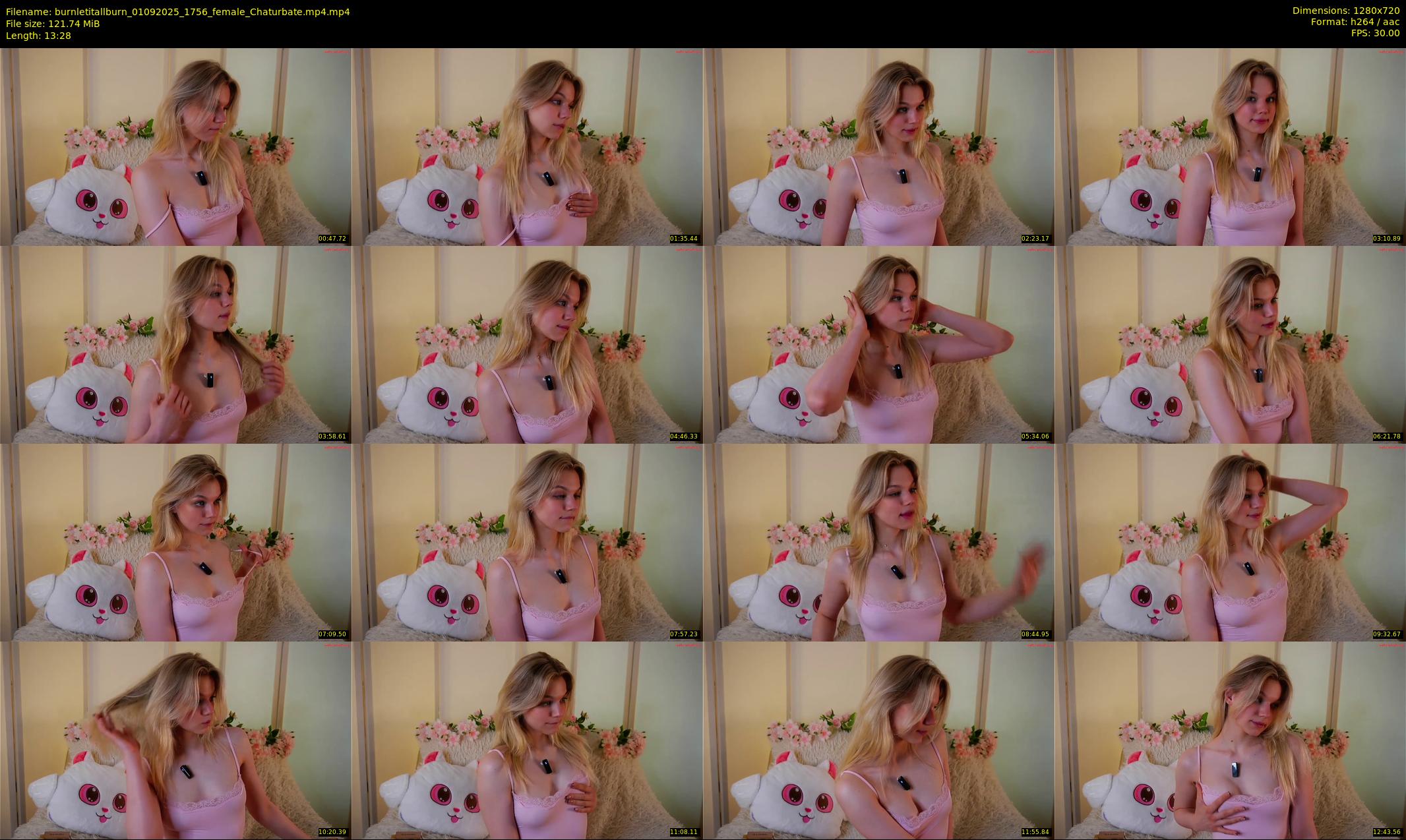 burnletitallburn — 14 minute Chaturbate female cam show recording, 720p, Sep 1, 2025