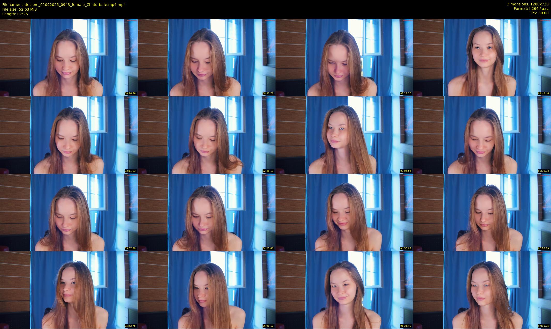 cateclem — 8 minute Chaturbate female cam show recording, 720p, Sep 1, 2025