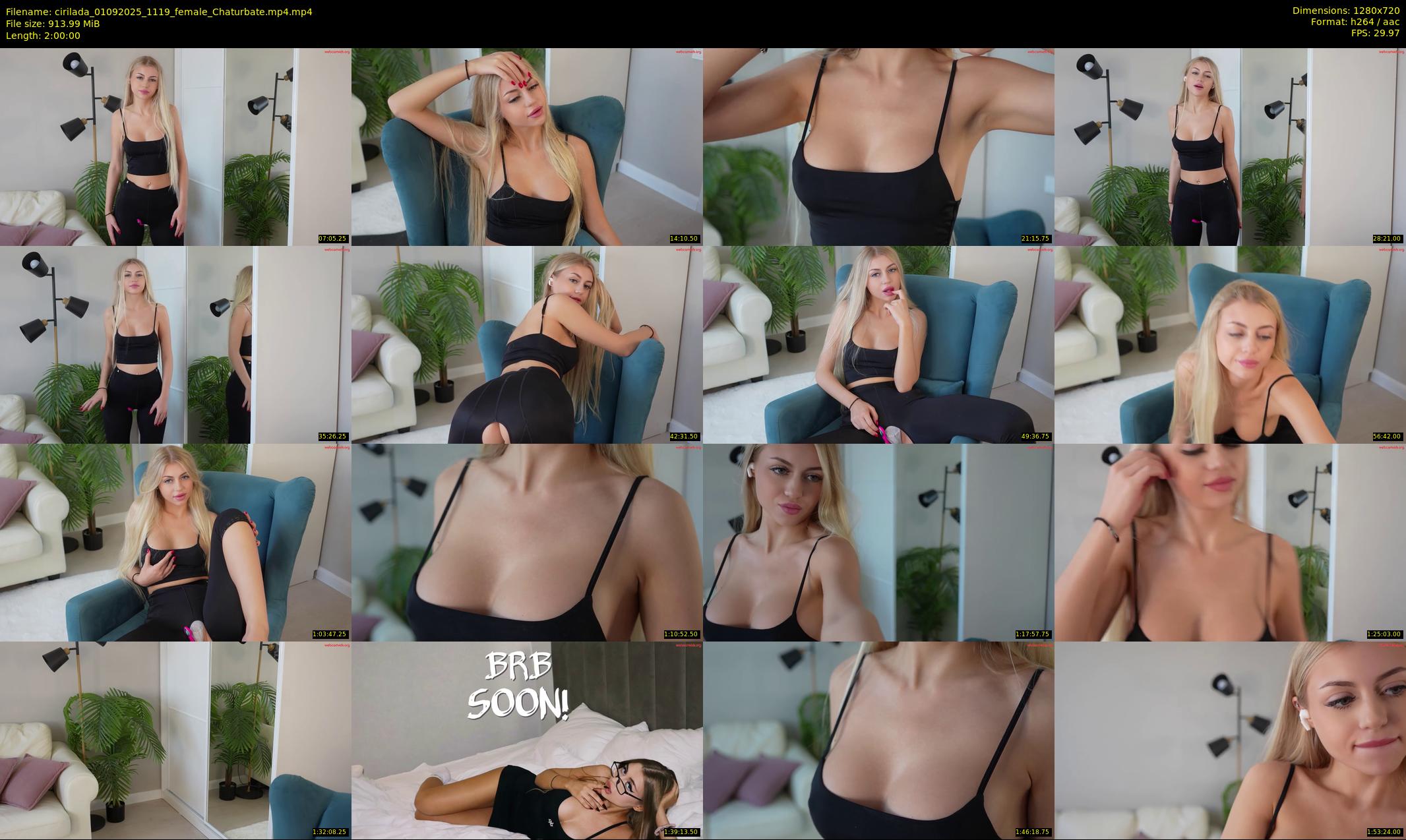 cirilada — 120 minute Chaturbate female cam show recording, 720p, Sep 1, 2025
