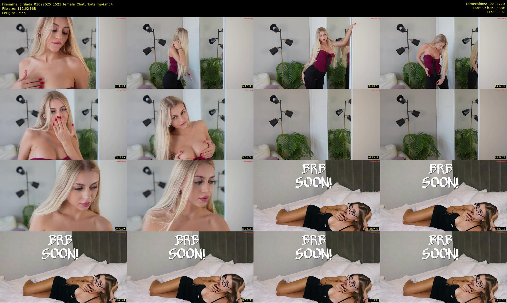 cirilada — 18 minute Chaturbate female cam show recording, 720p, Sep 1, 2025