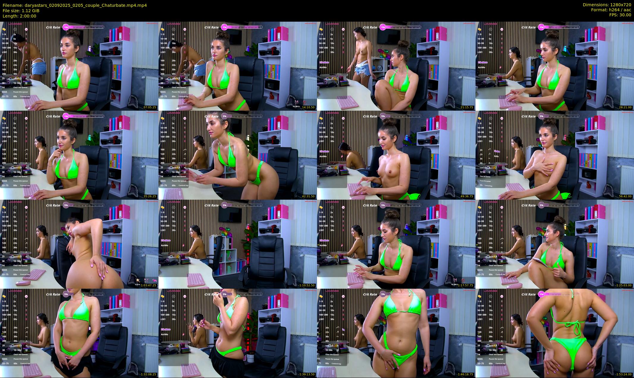 daryastars — 120 minute Chaturbate couple cam show recording, 720p, Sep 2, 2025