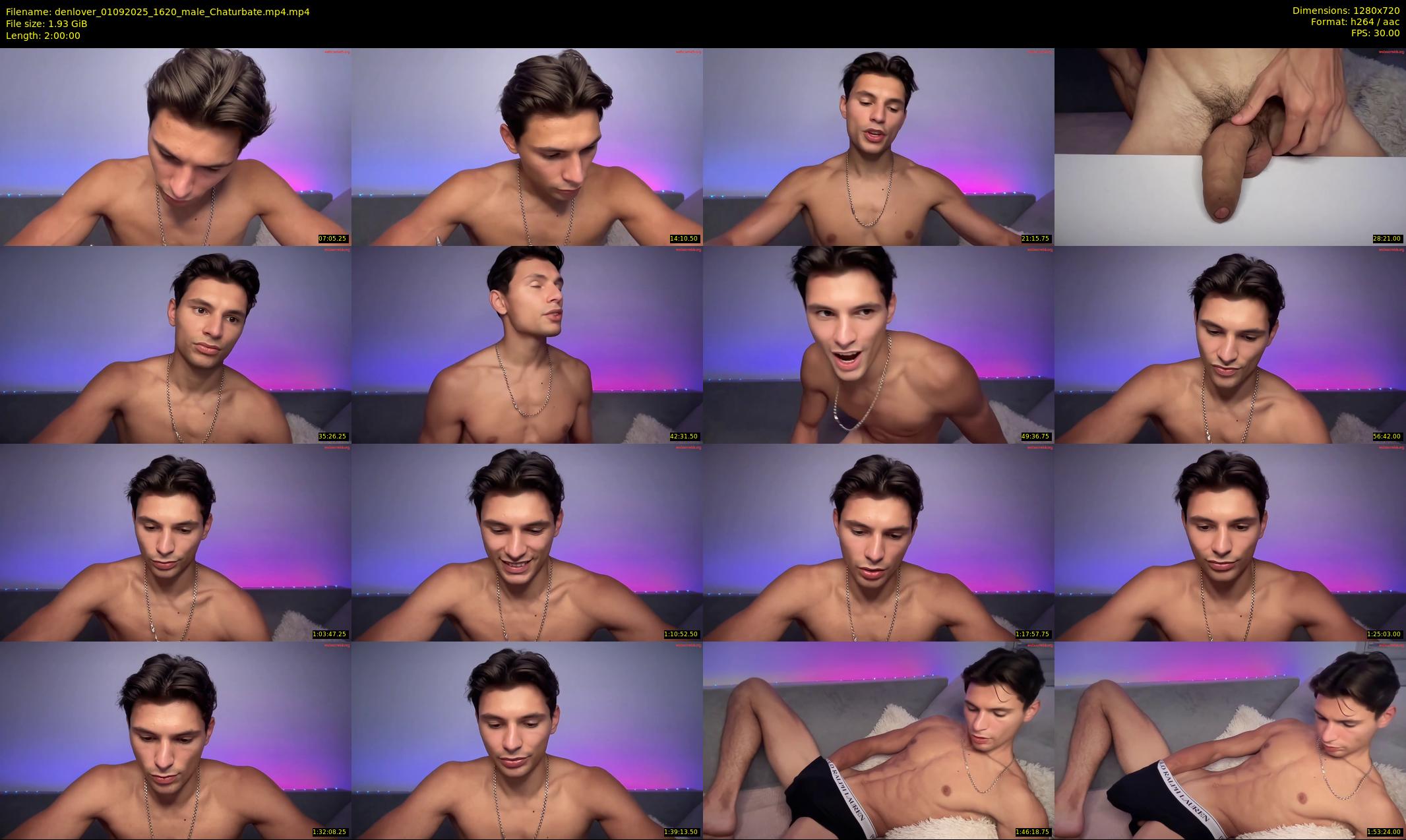 denlover — 120 minute Chaturbate male cam show recording, 720p, Sep 1, 2025