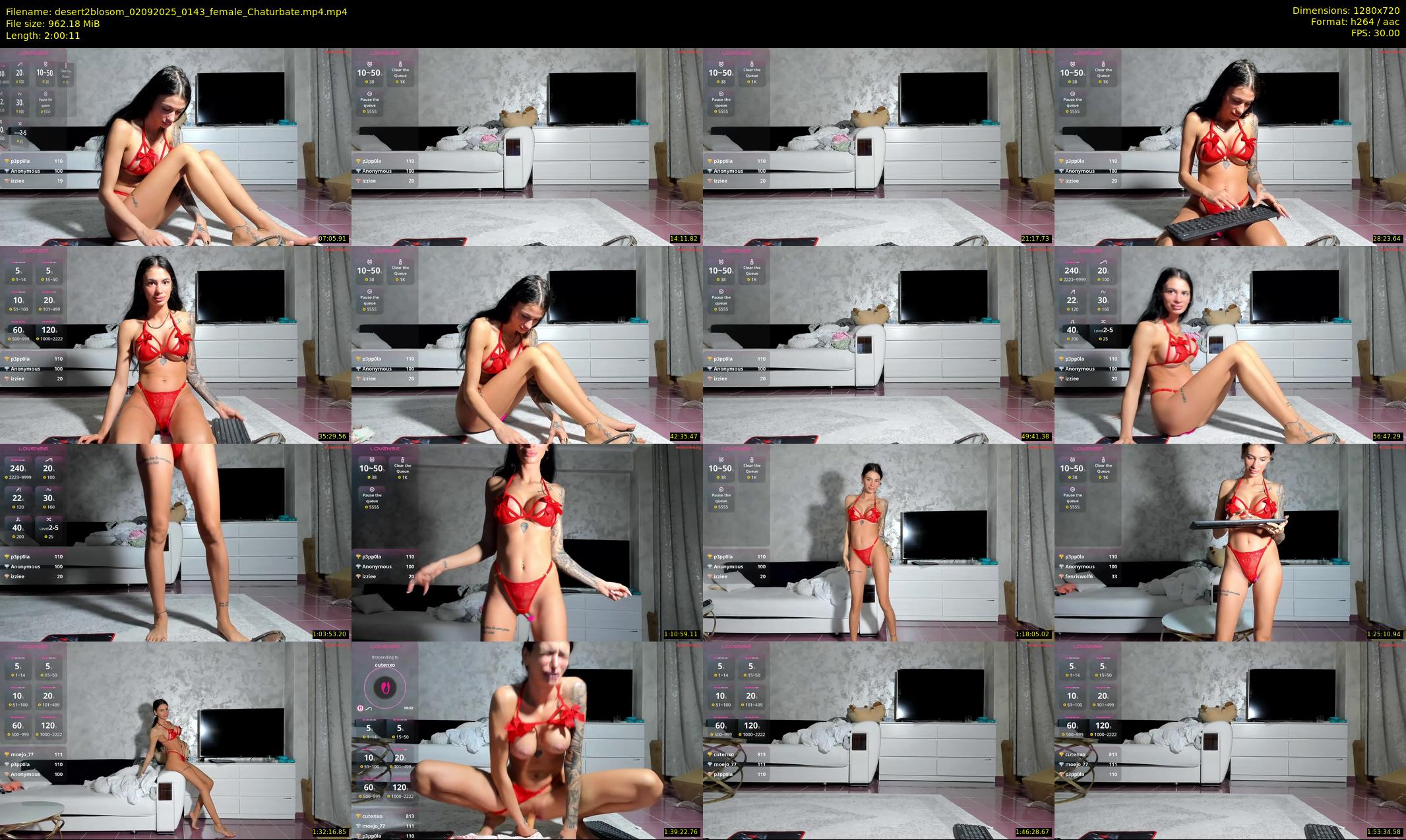 desert2blosom — 121 minute Chaturbate female cam show recording, 720p, Sep 2, 2025