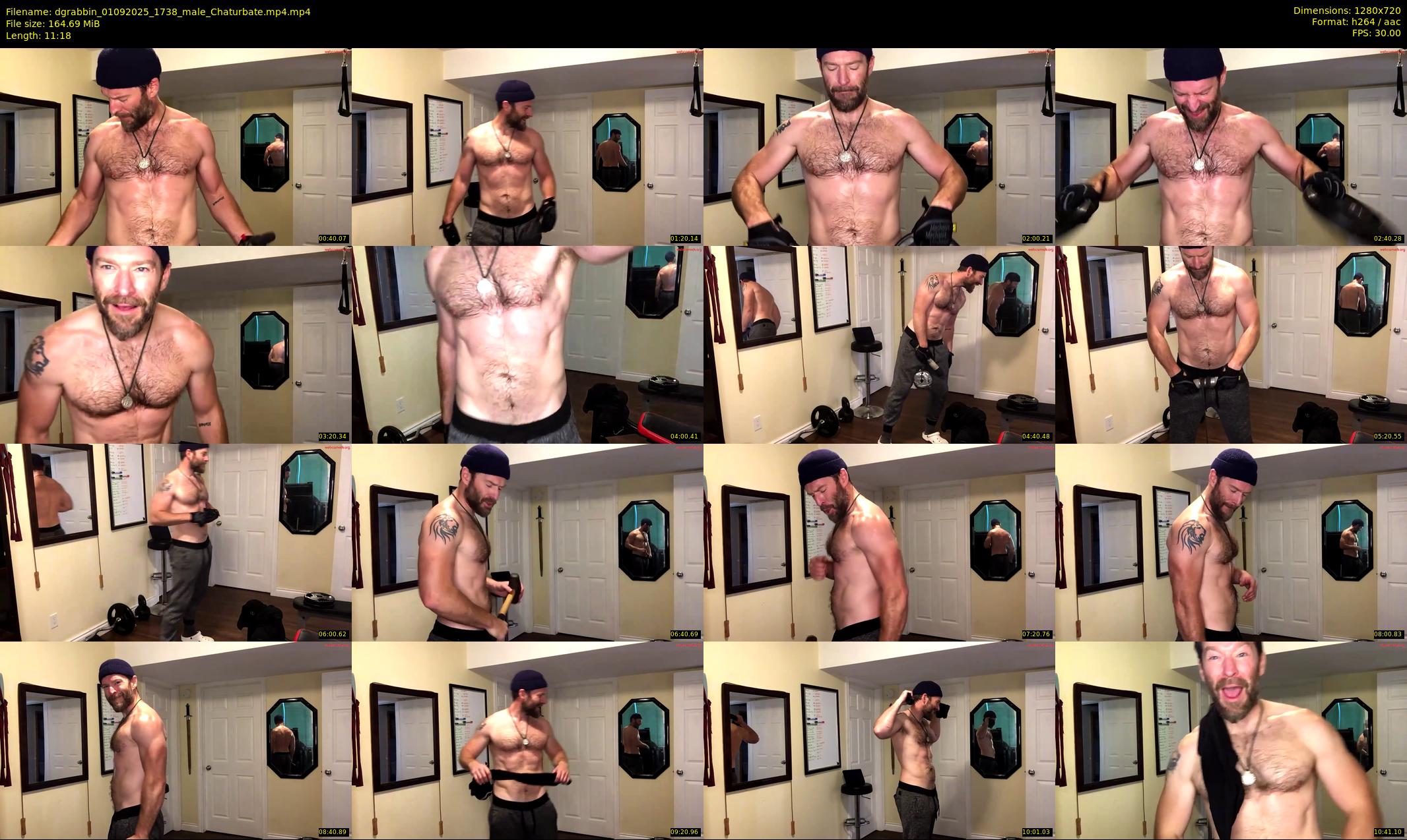 dgrabbin — 12 minute Chaturbate male cam show recording, 720p, Sep 1, 2025