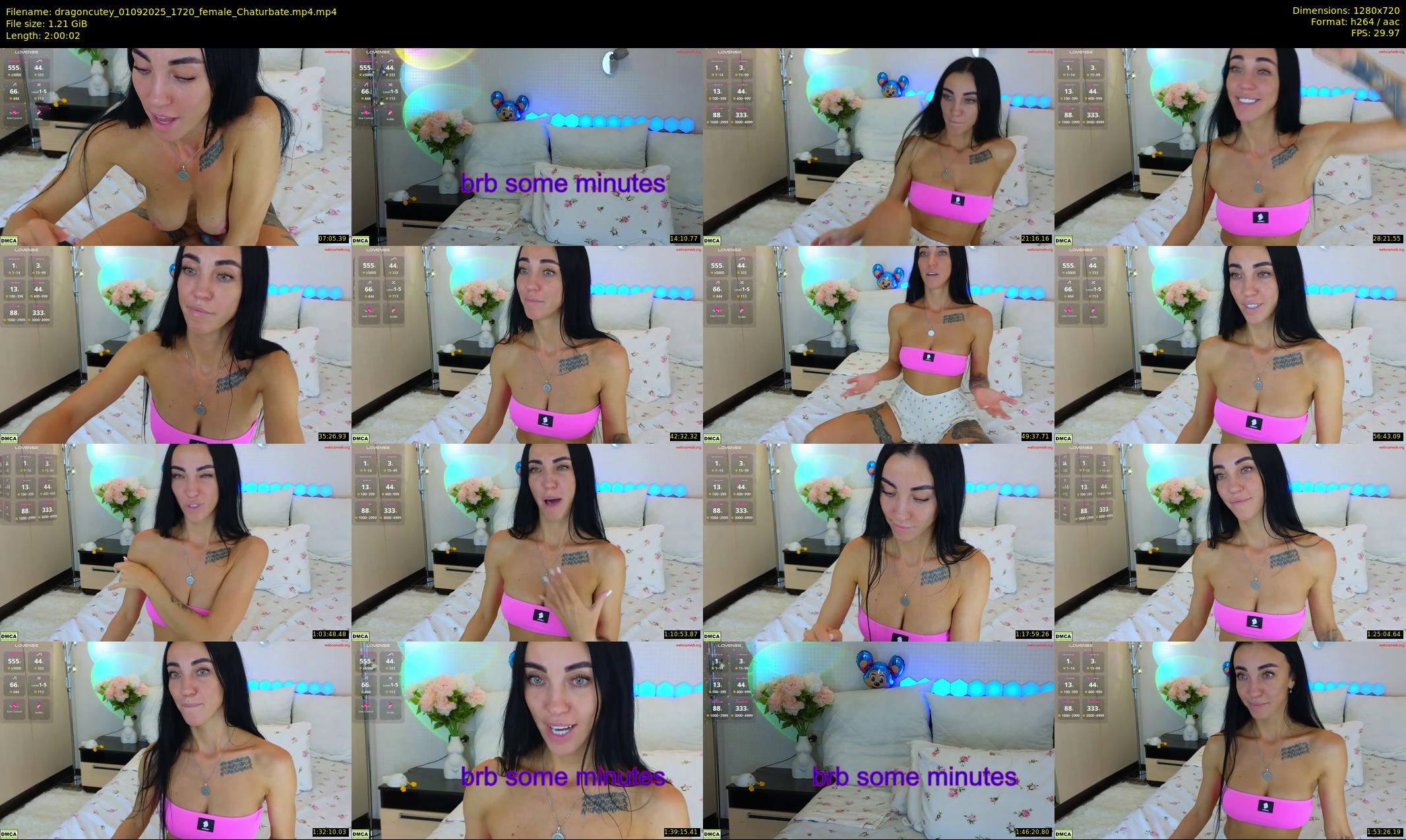dragoncutey — 121 minute Chaturbate female cam show recording, 720p, Sep 1, 2025