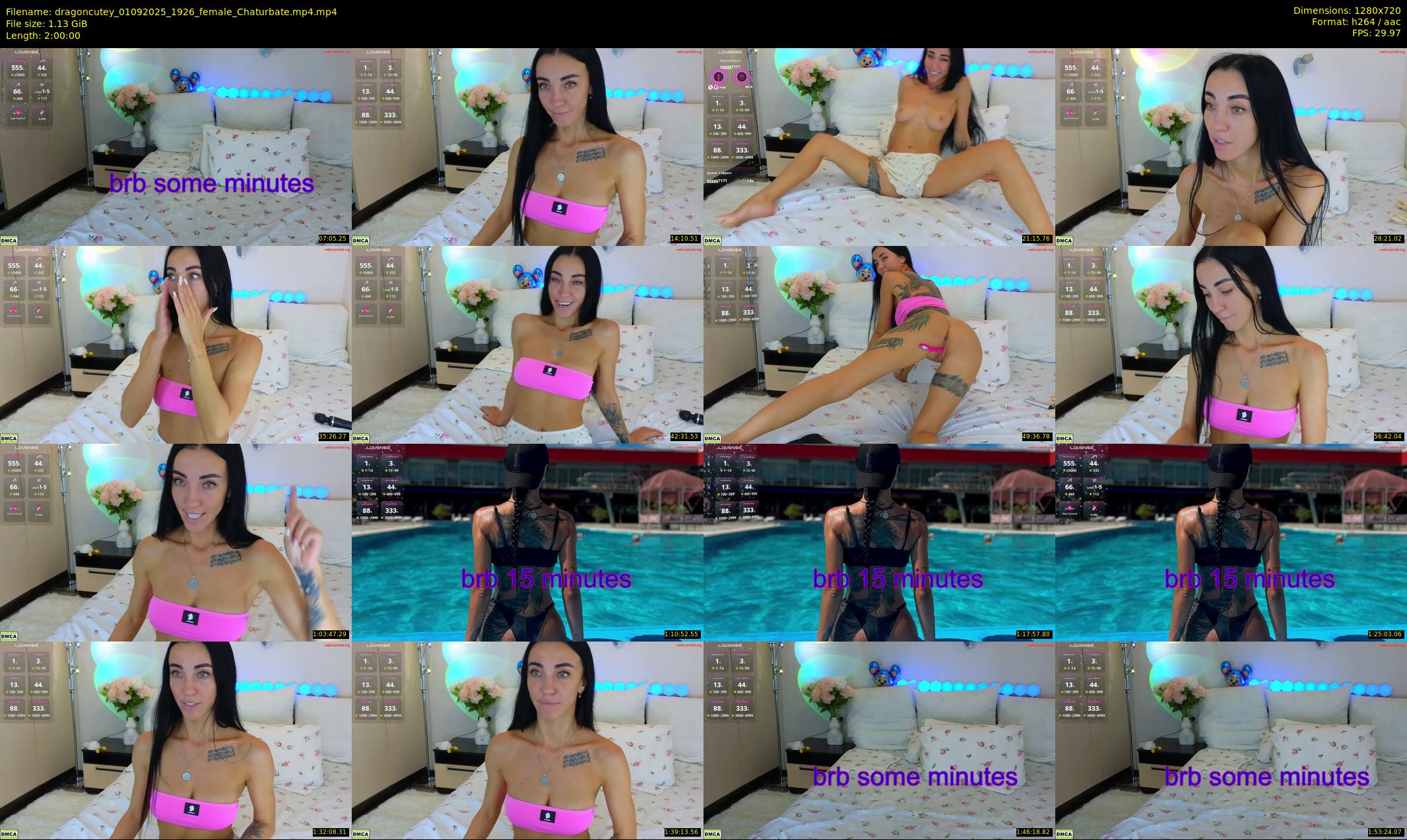 dragoncutey — 120 minute Chaturbate female cam show recording, 720p, Sep 1, 2025