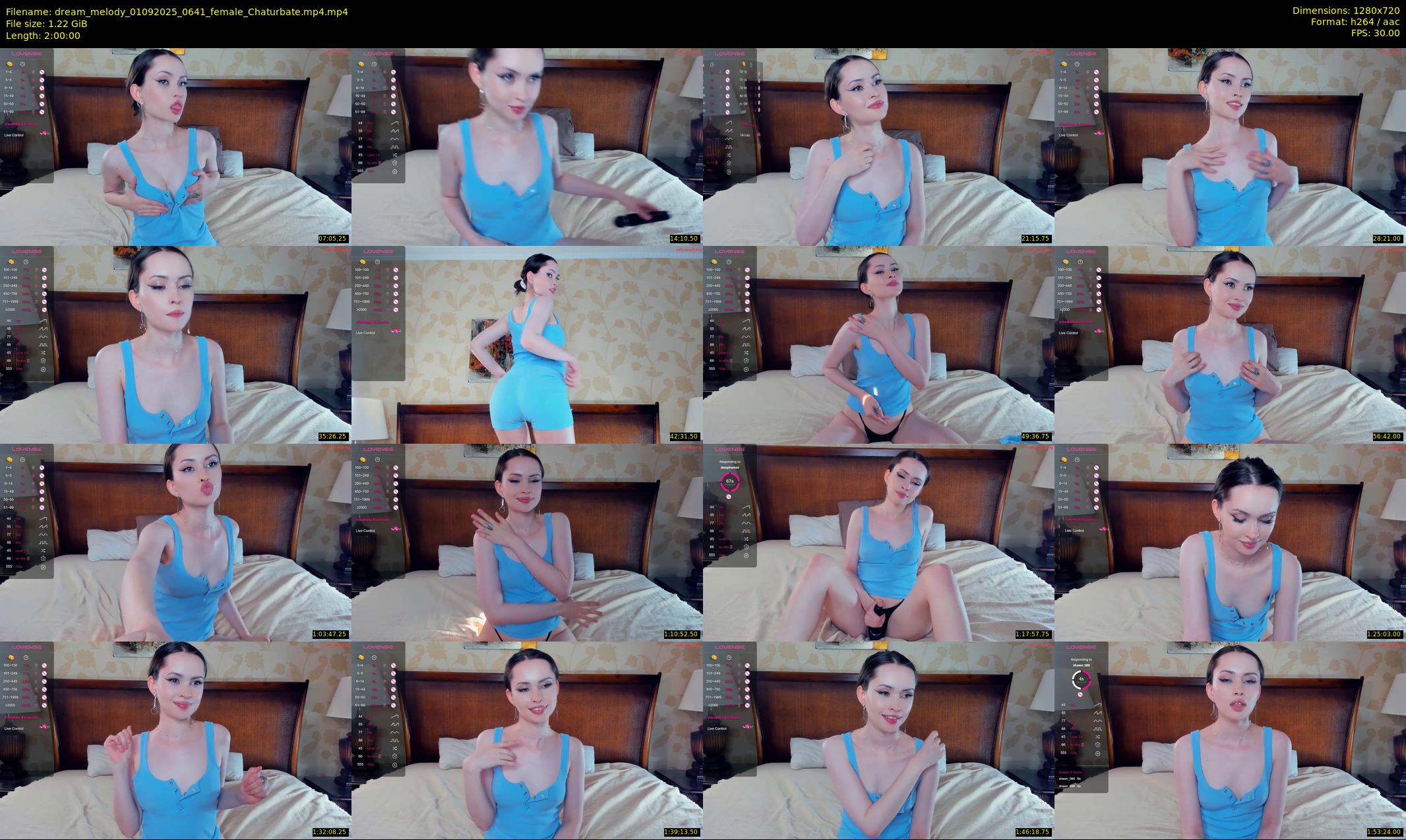 dream_melody — 120 minute Chaturbate female cam show recording, 720p, Sep 1, 2025