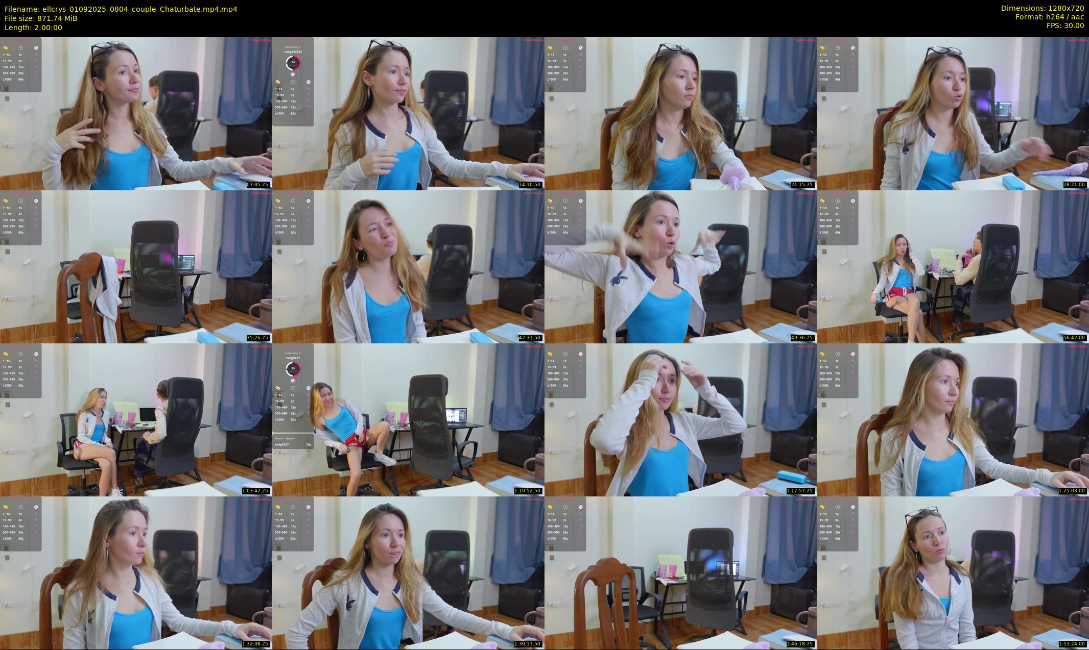 ellcrys — 120 minute Chaturbate couple cam show recording, 720p, Sep 1, 2025