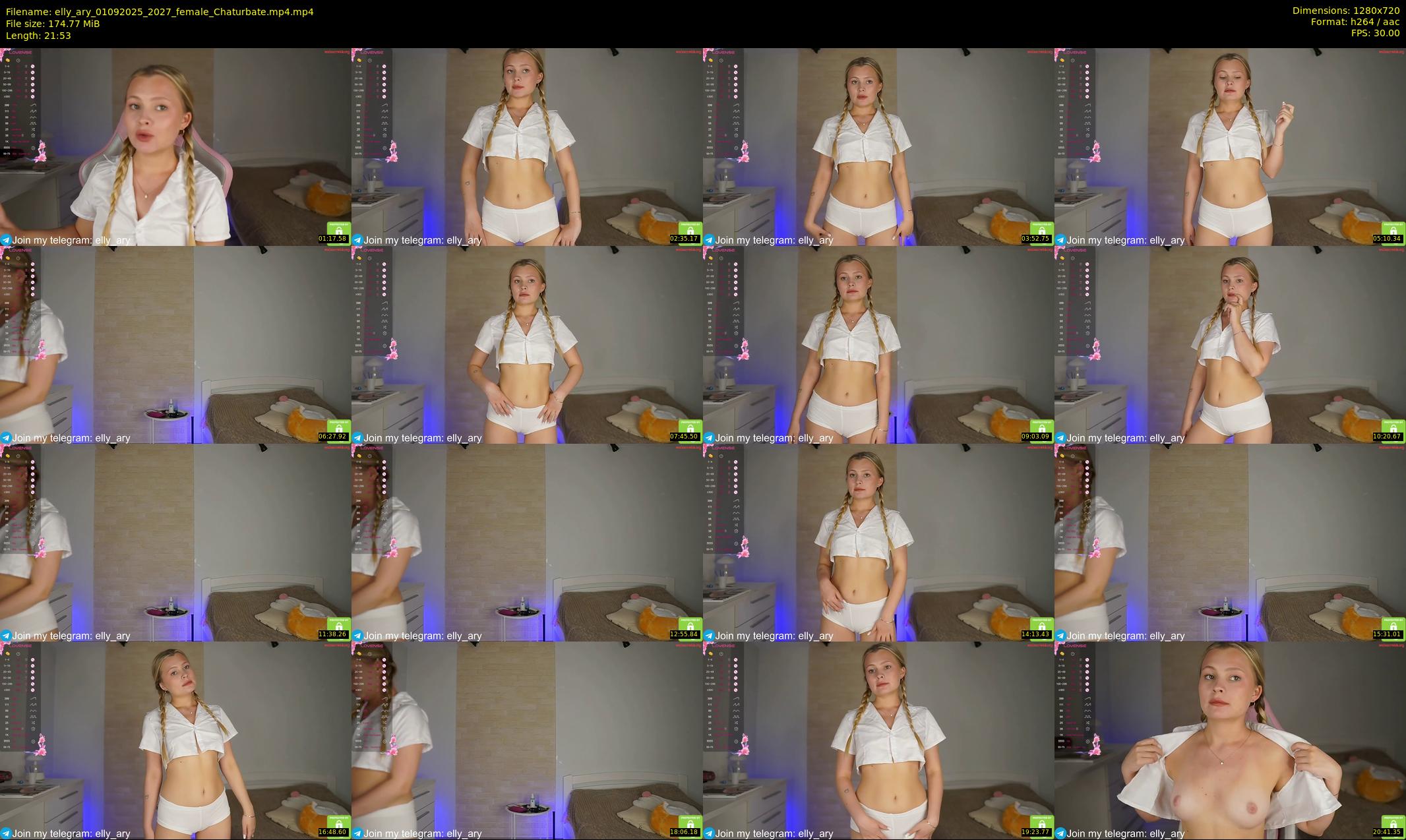 elly_ary — 22 minute Chaturbate female cam show recording, 720p, Sep 1, 2025