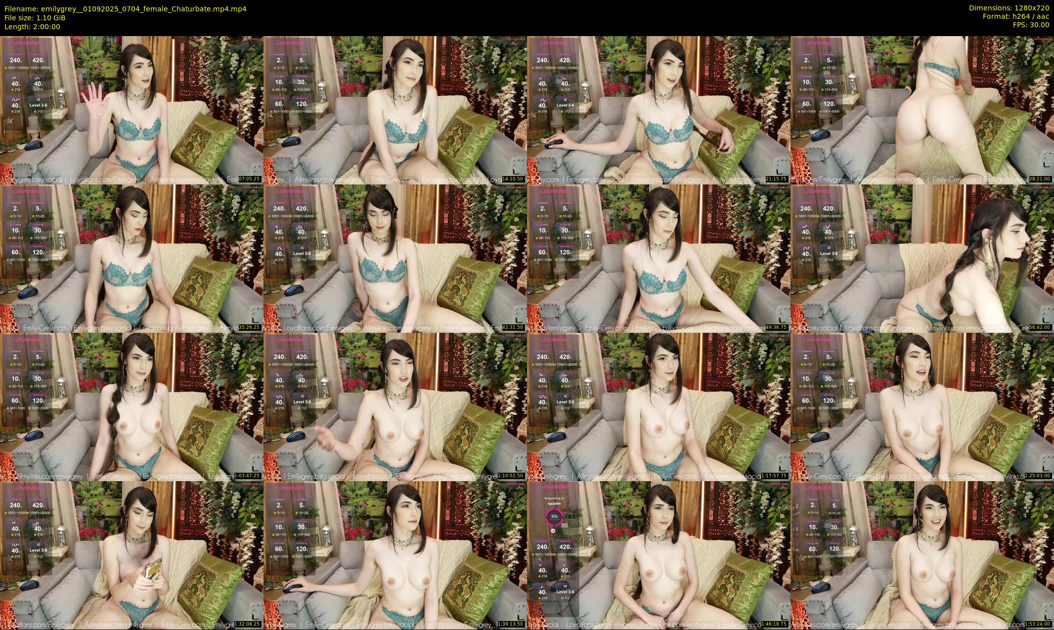 emilygrey_ — 120 minute Chaturbate female cam show recording, 720p, Sep 1, 2025