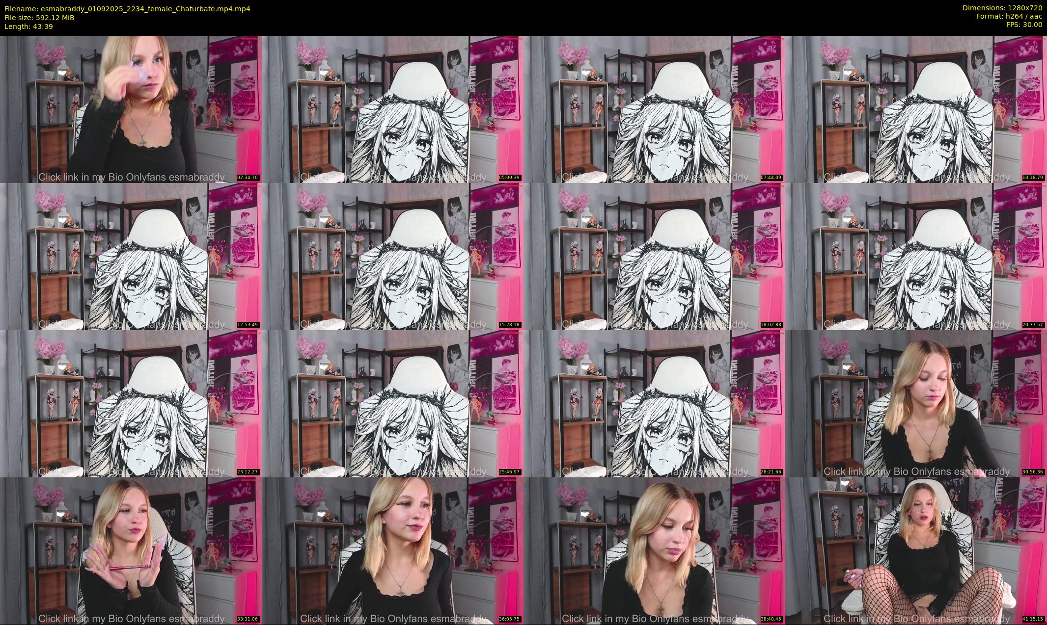 esmabraddy — 44 minute Chaturbate female cam show recording, 720p, Sep 1, 2025