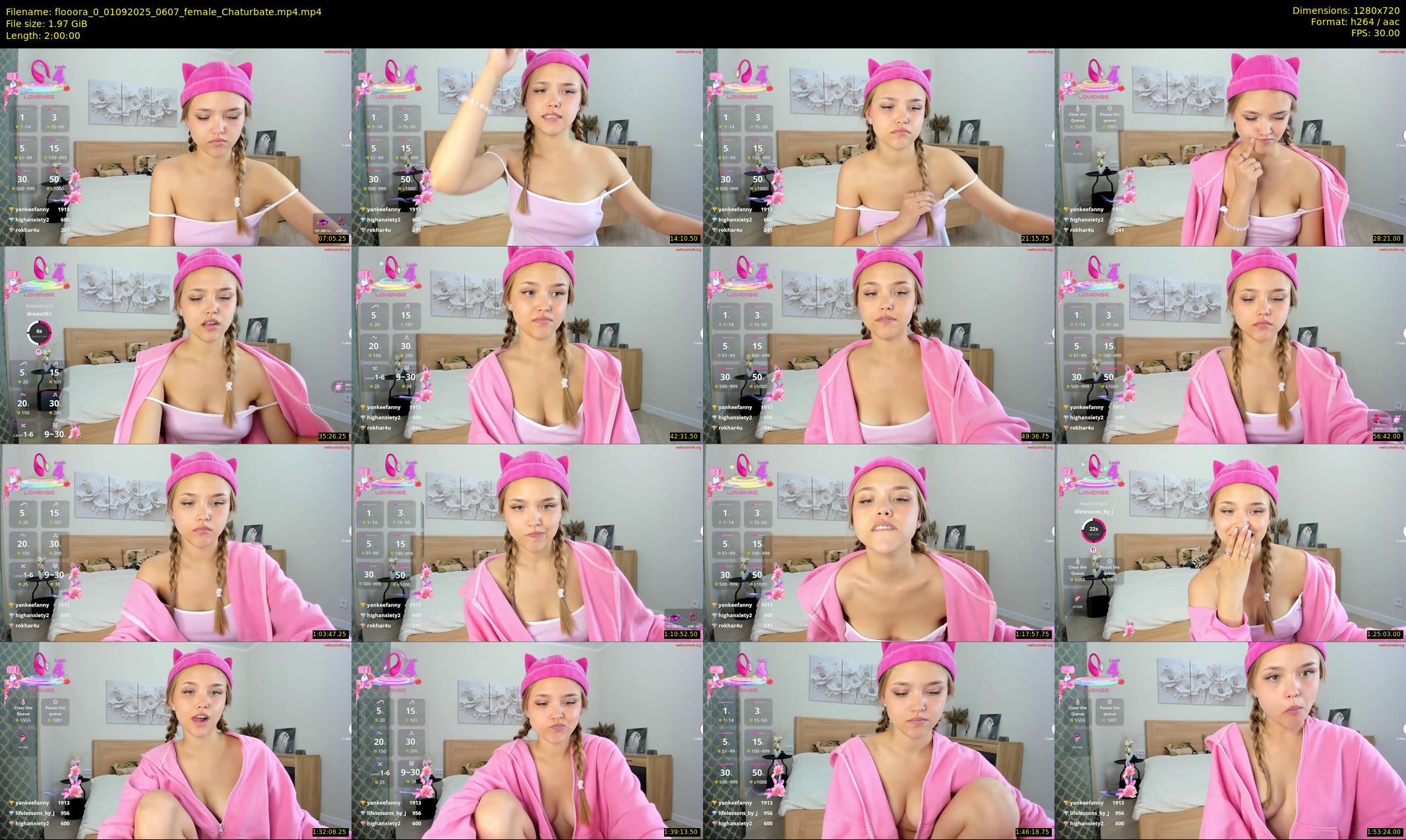 flooora_0 — 120 minute Chaturbate couple cam show recording, 720p, Sep 1, 2025